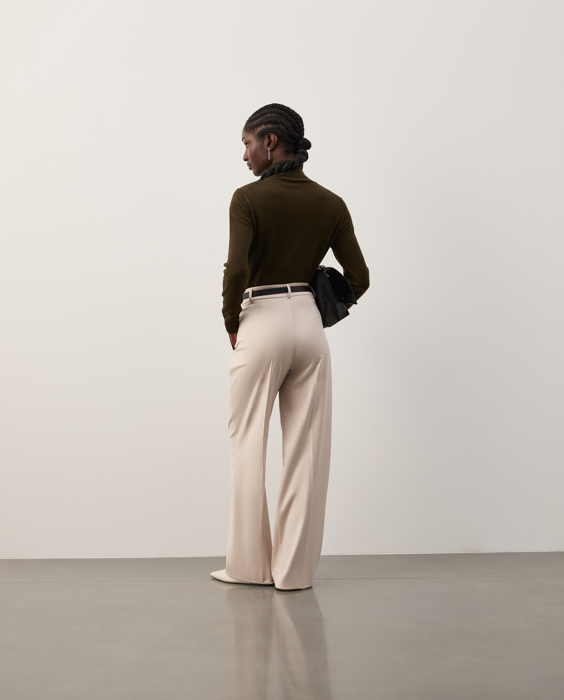 Classic creased trousers