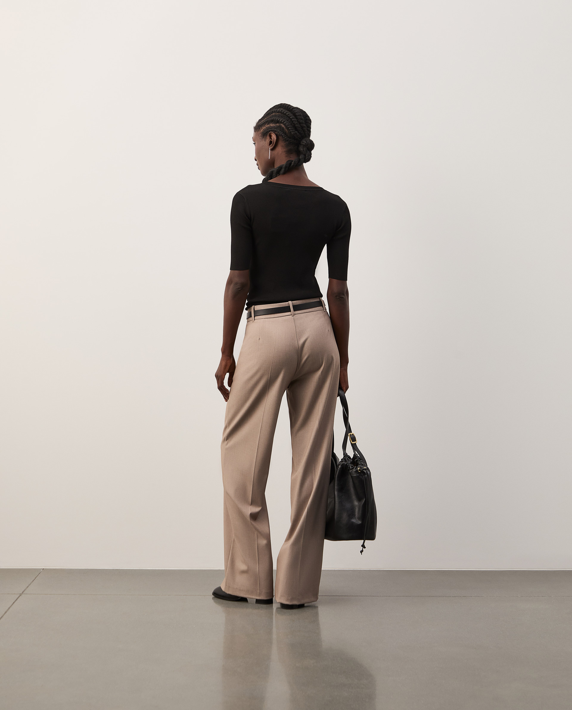 Classic creased trousers