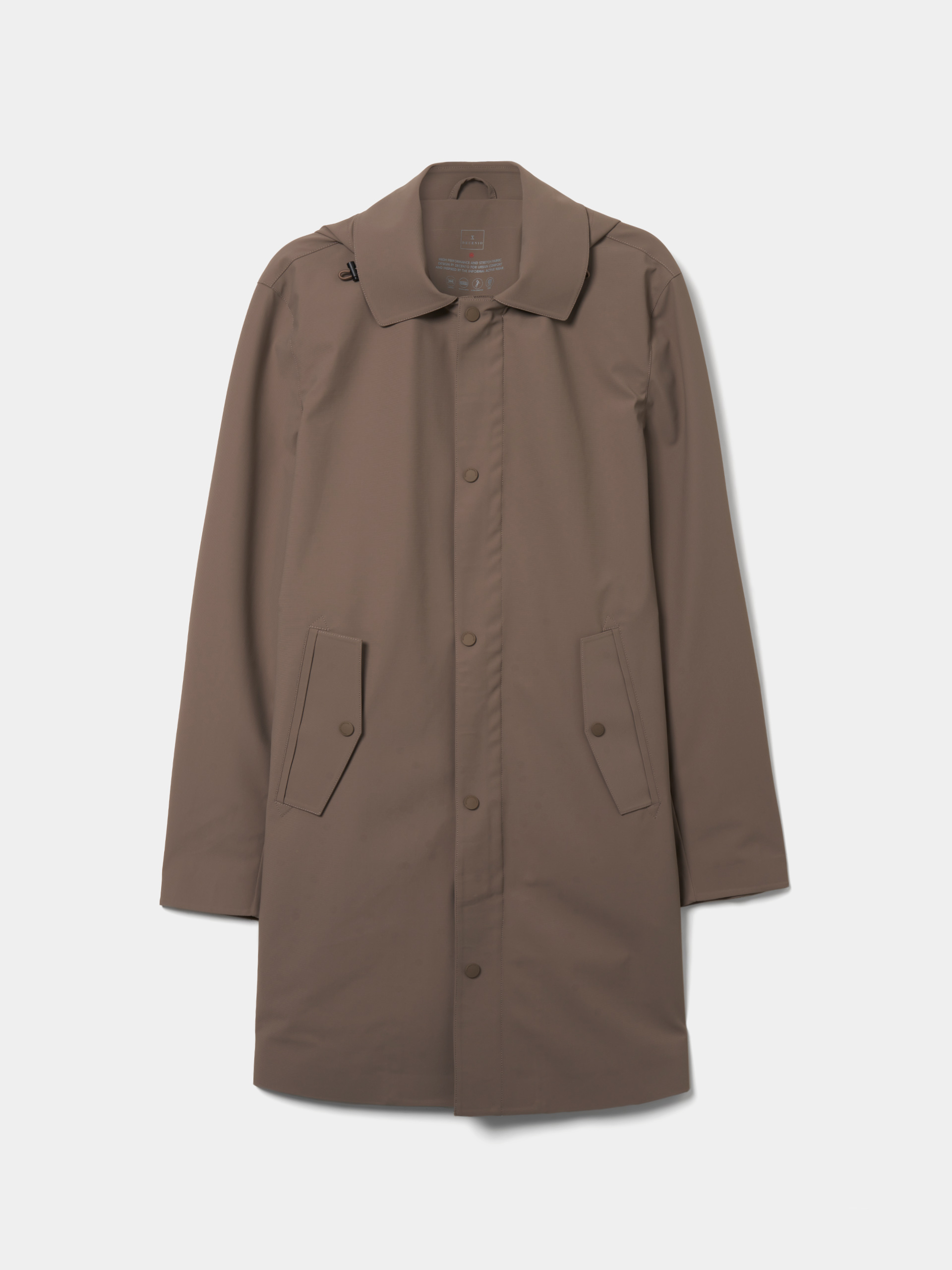 Parka com capuz amovível