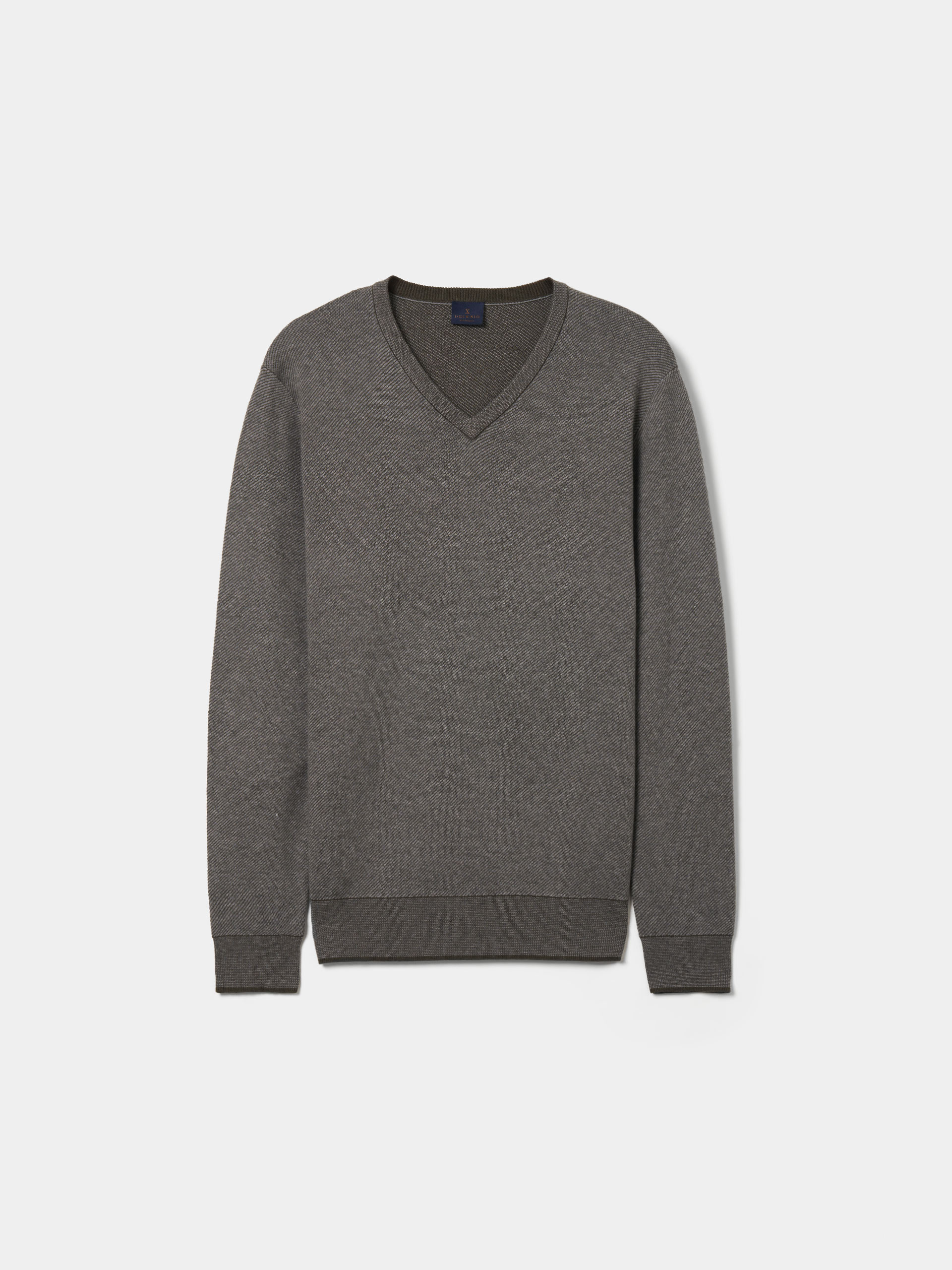 Cotton and wool pullover