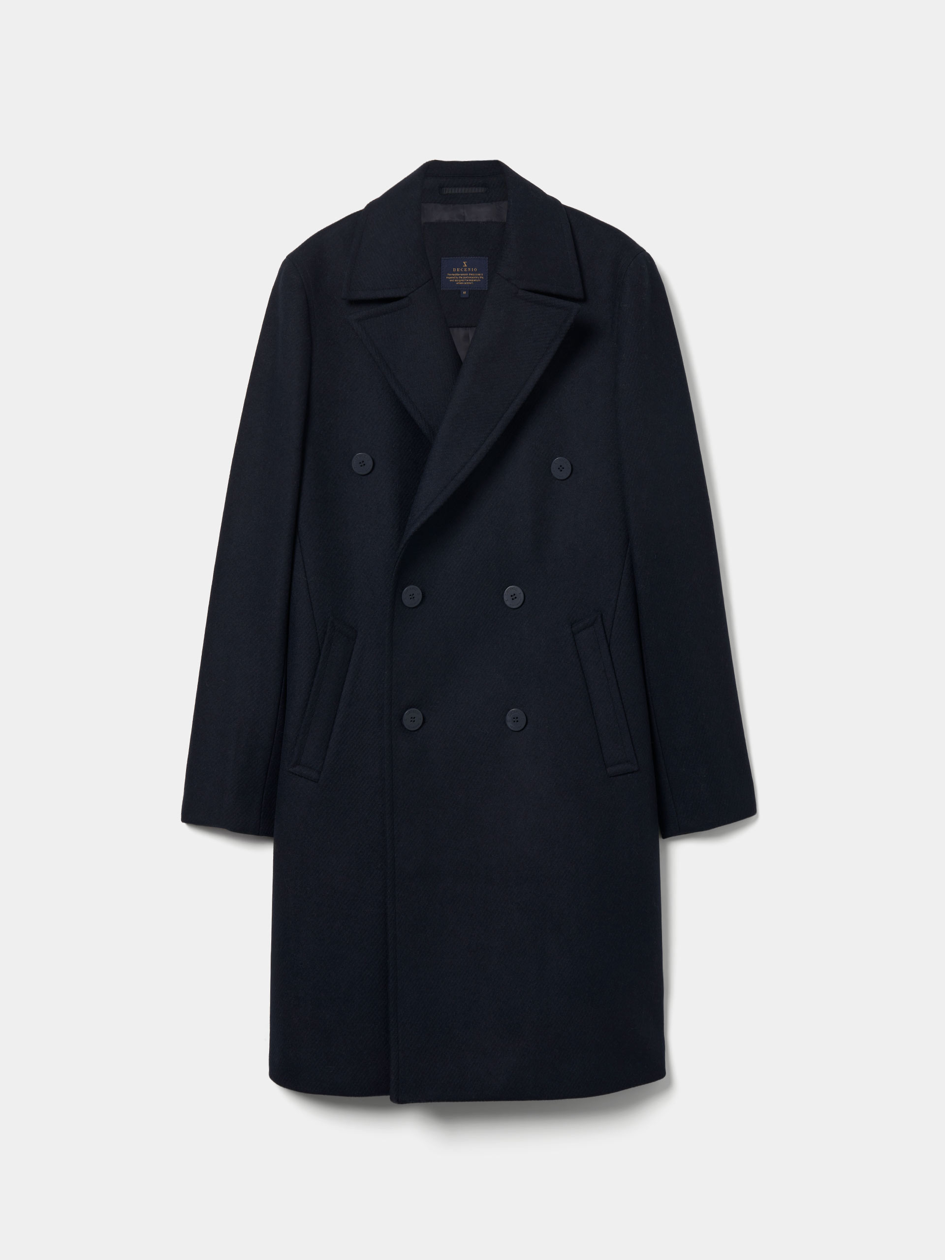 Long double-breasted coat