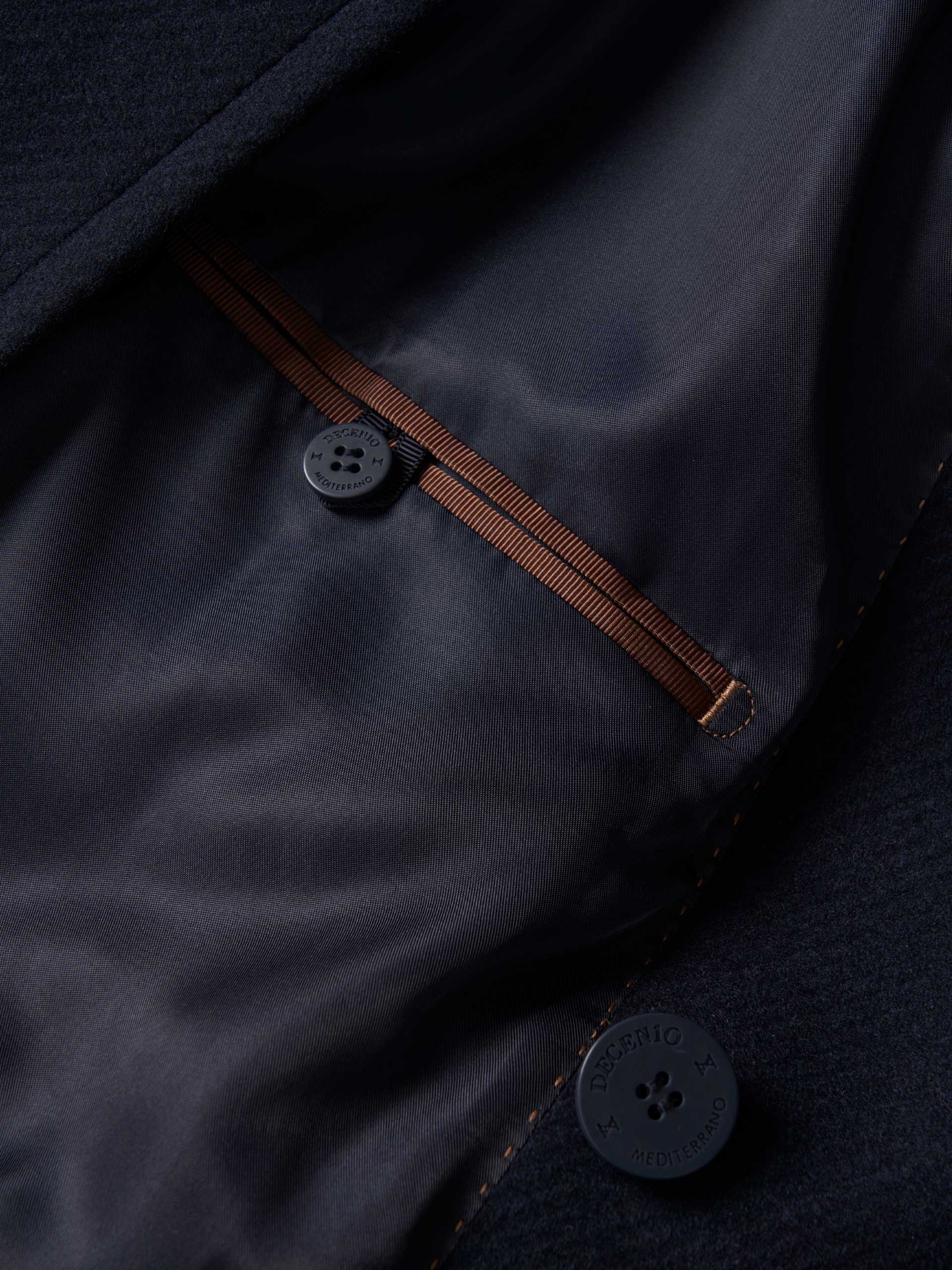 Long double-breasted coat