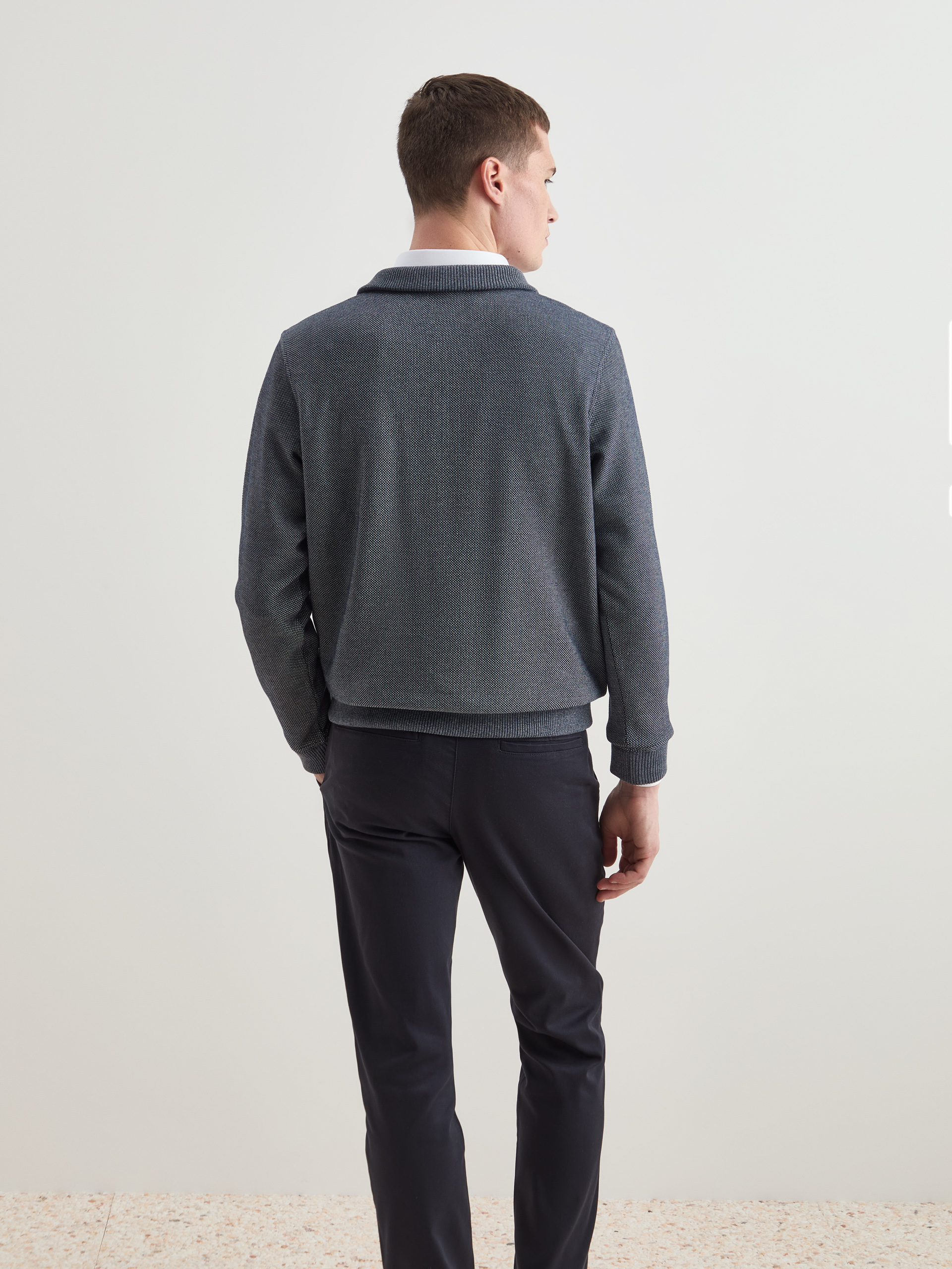 Sweater with placket
