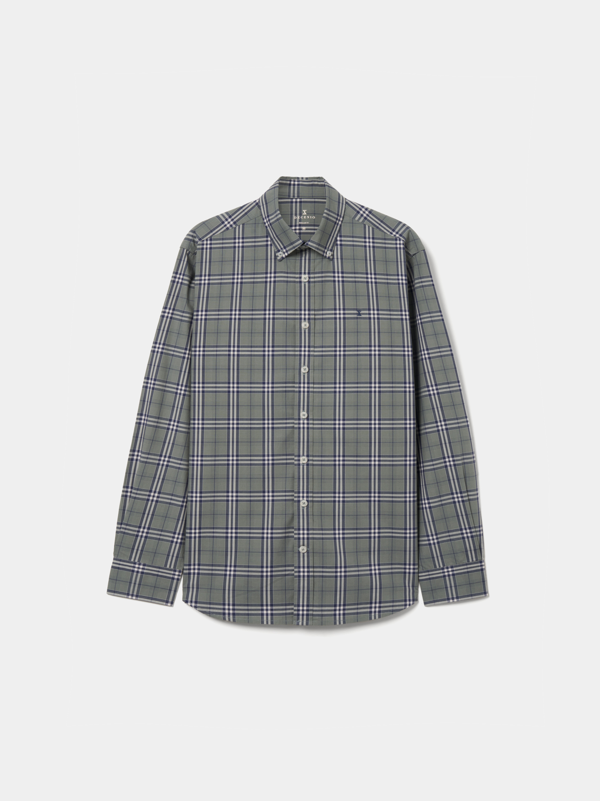 Camisa de algodón a cuadros