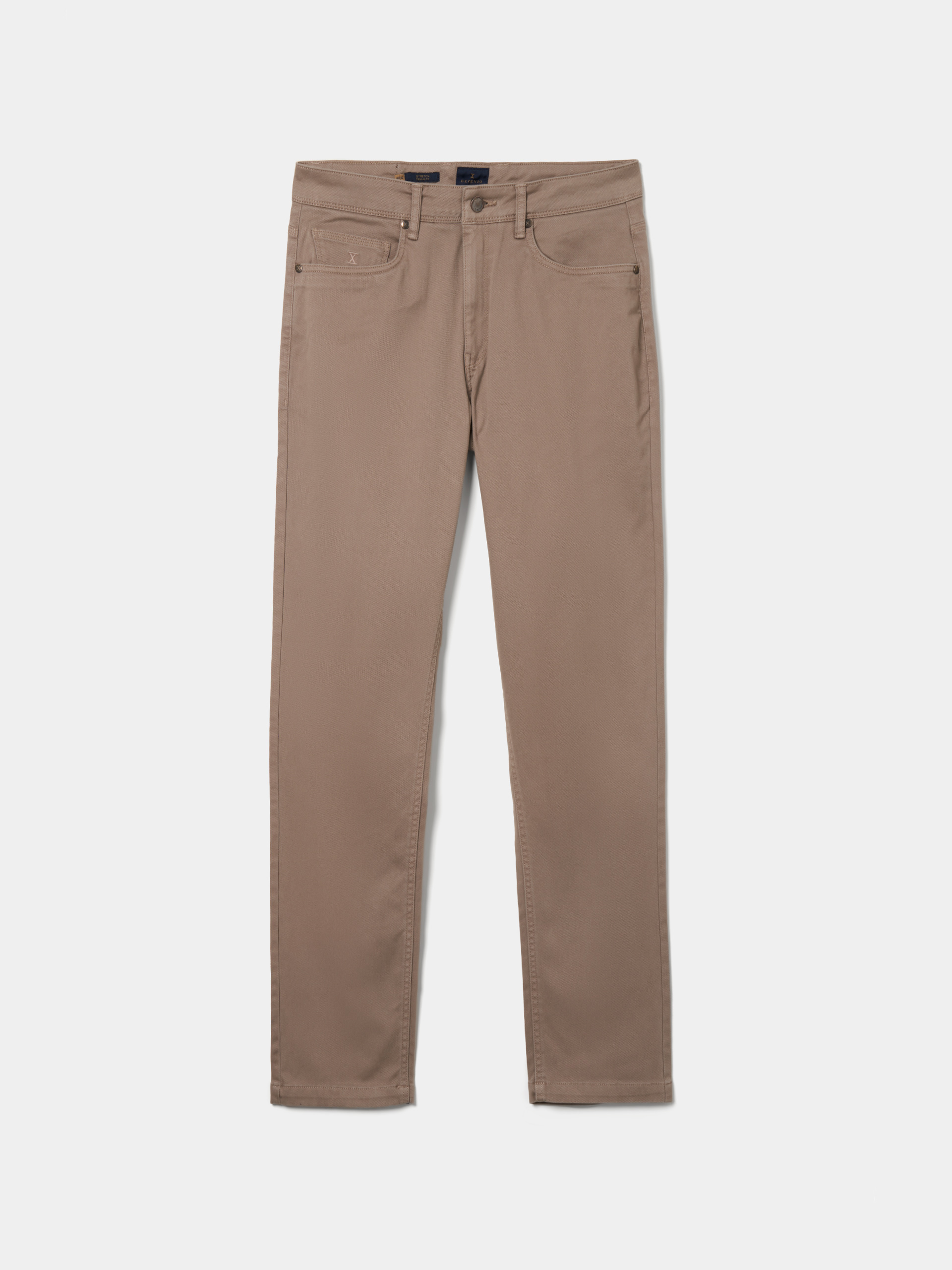 Regular fit twill pants