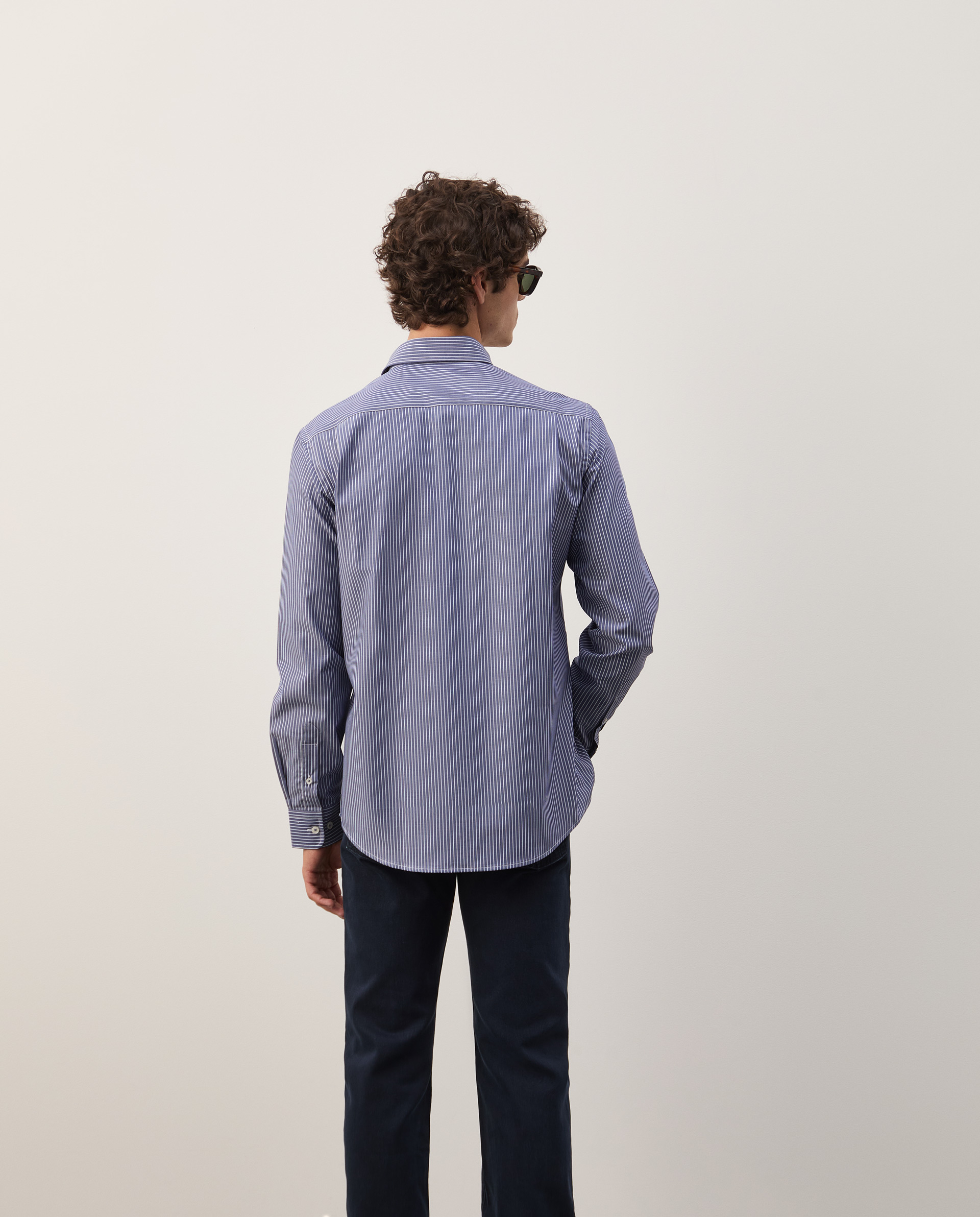 Camisa de algodón a rayas