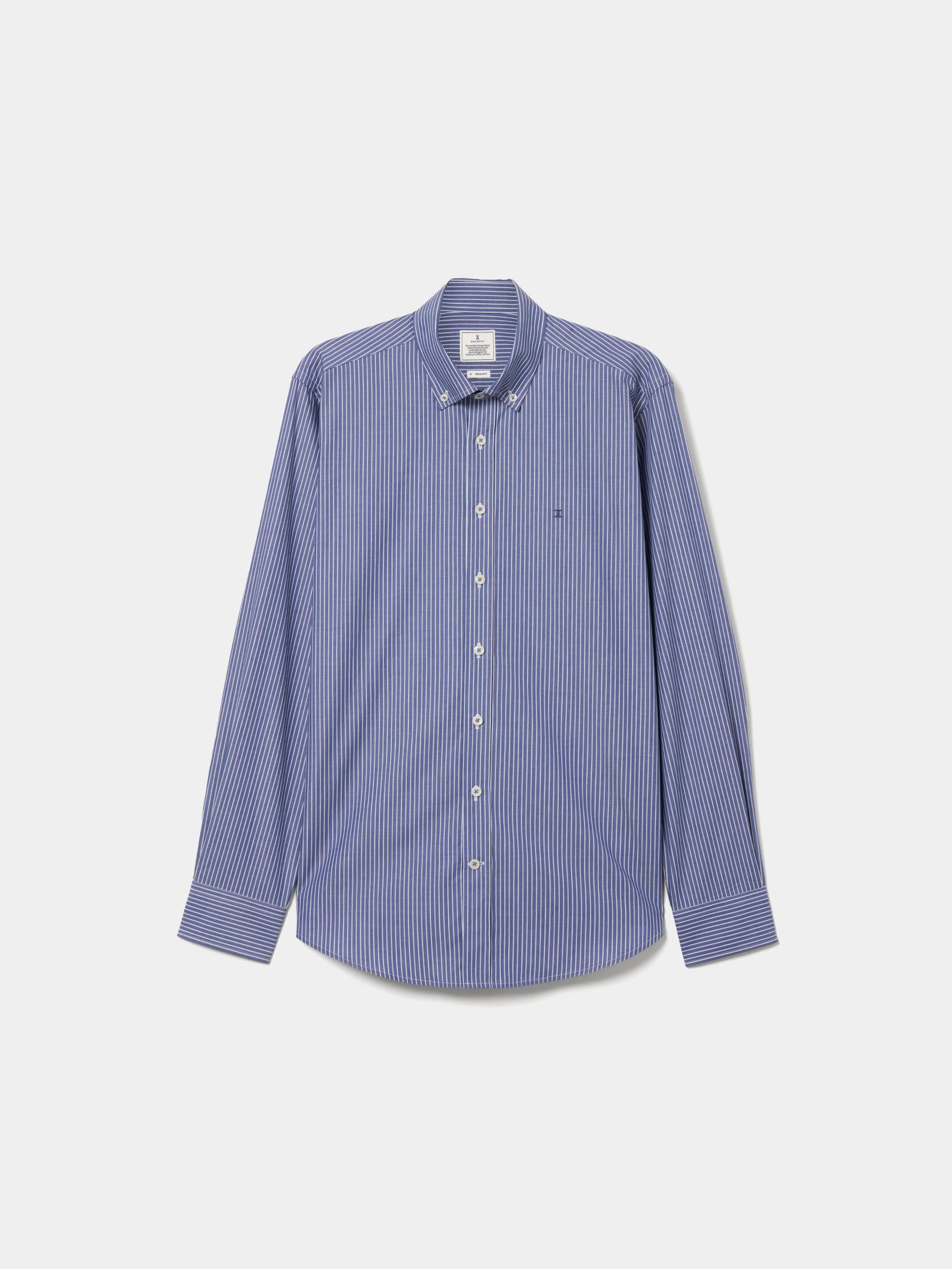 Camisa de algodón a rayas