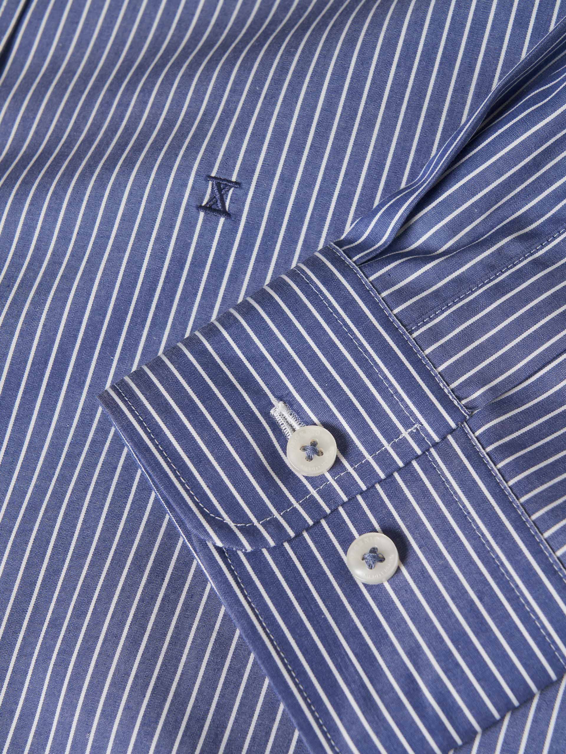 Camisa de algodón a rayas