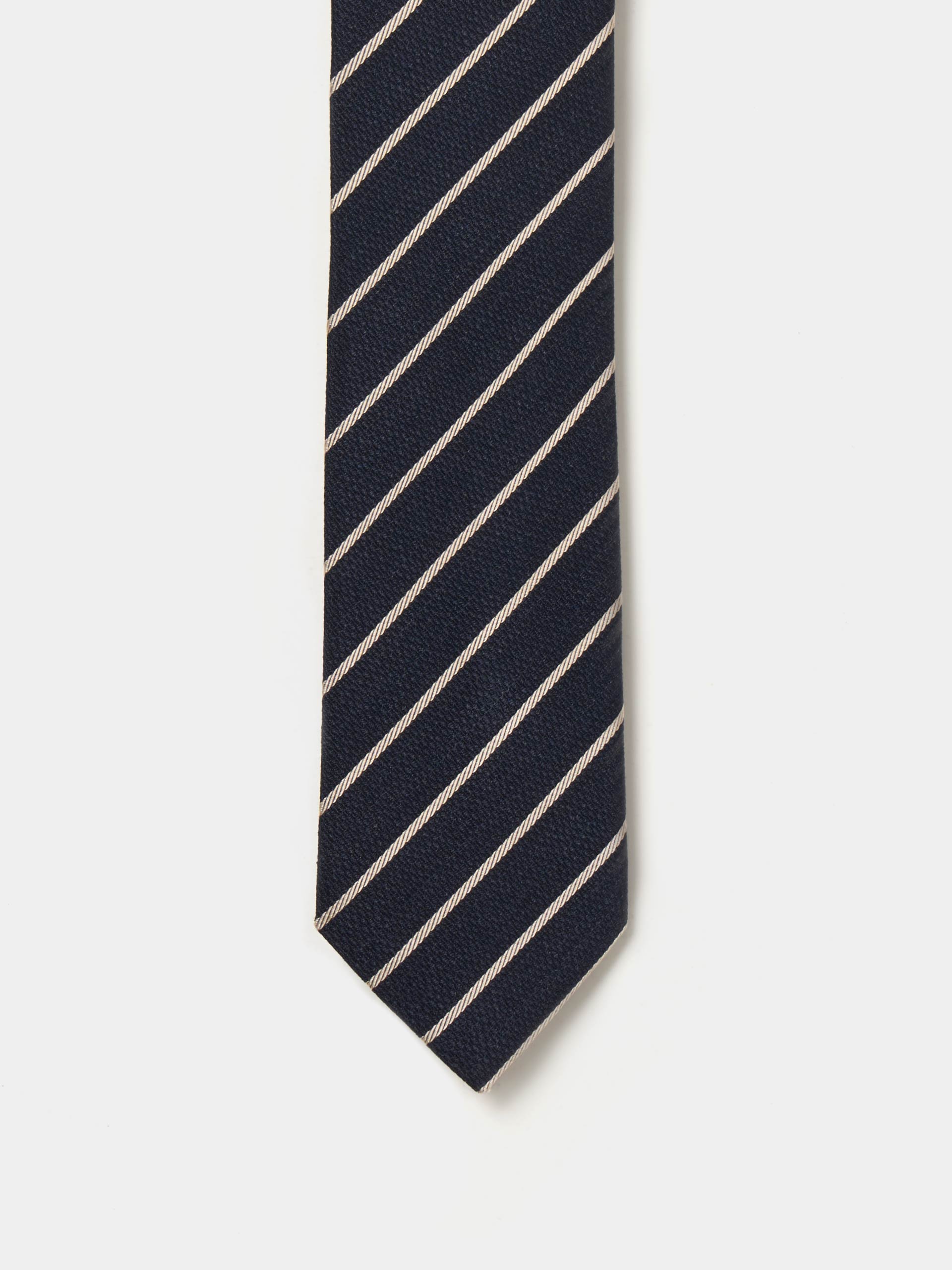Corbata a rayas con seda