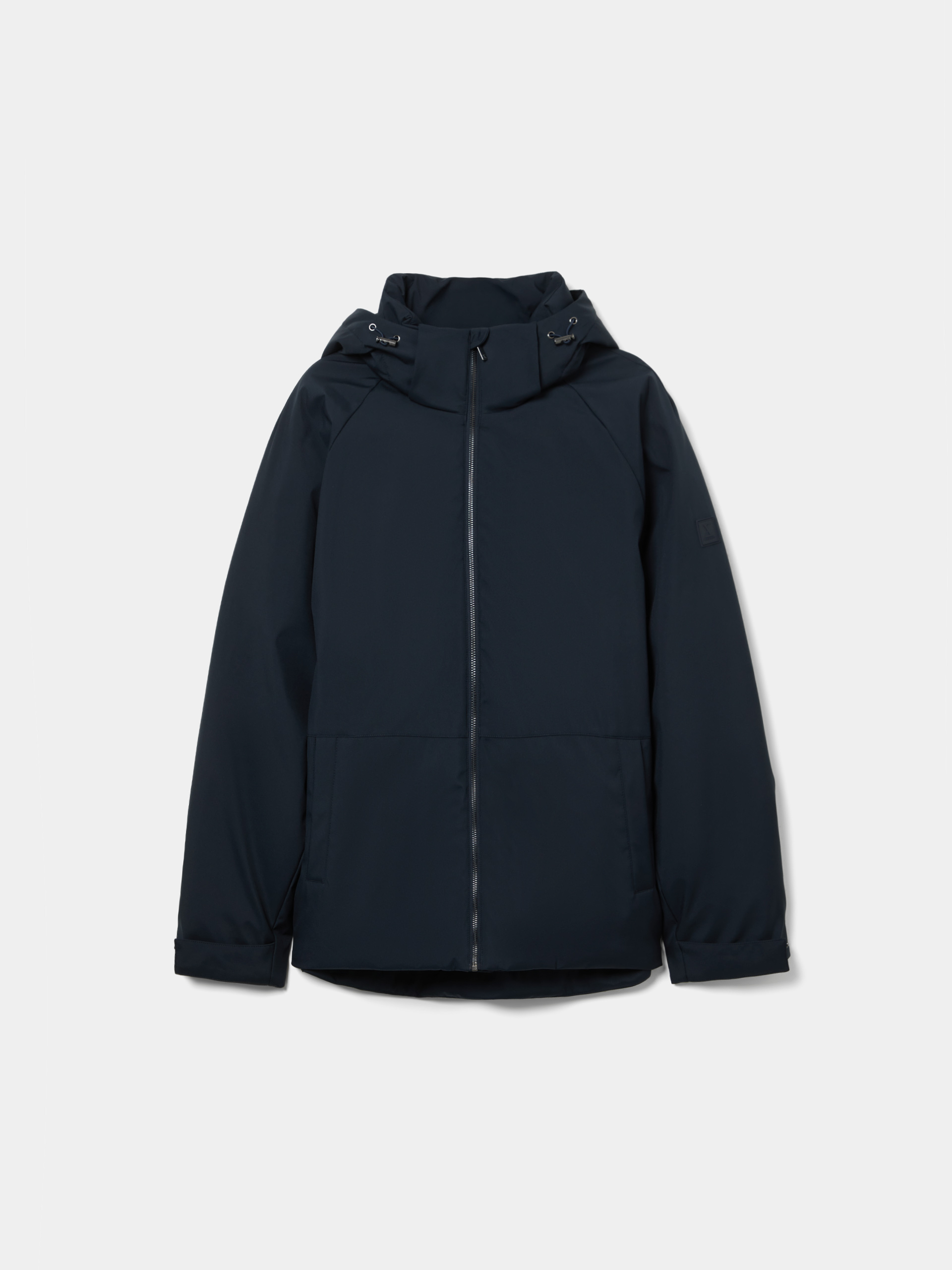 Parka with detachable hood