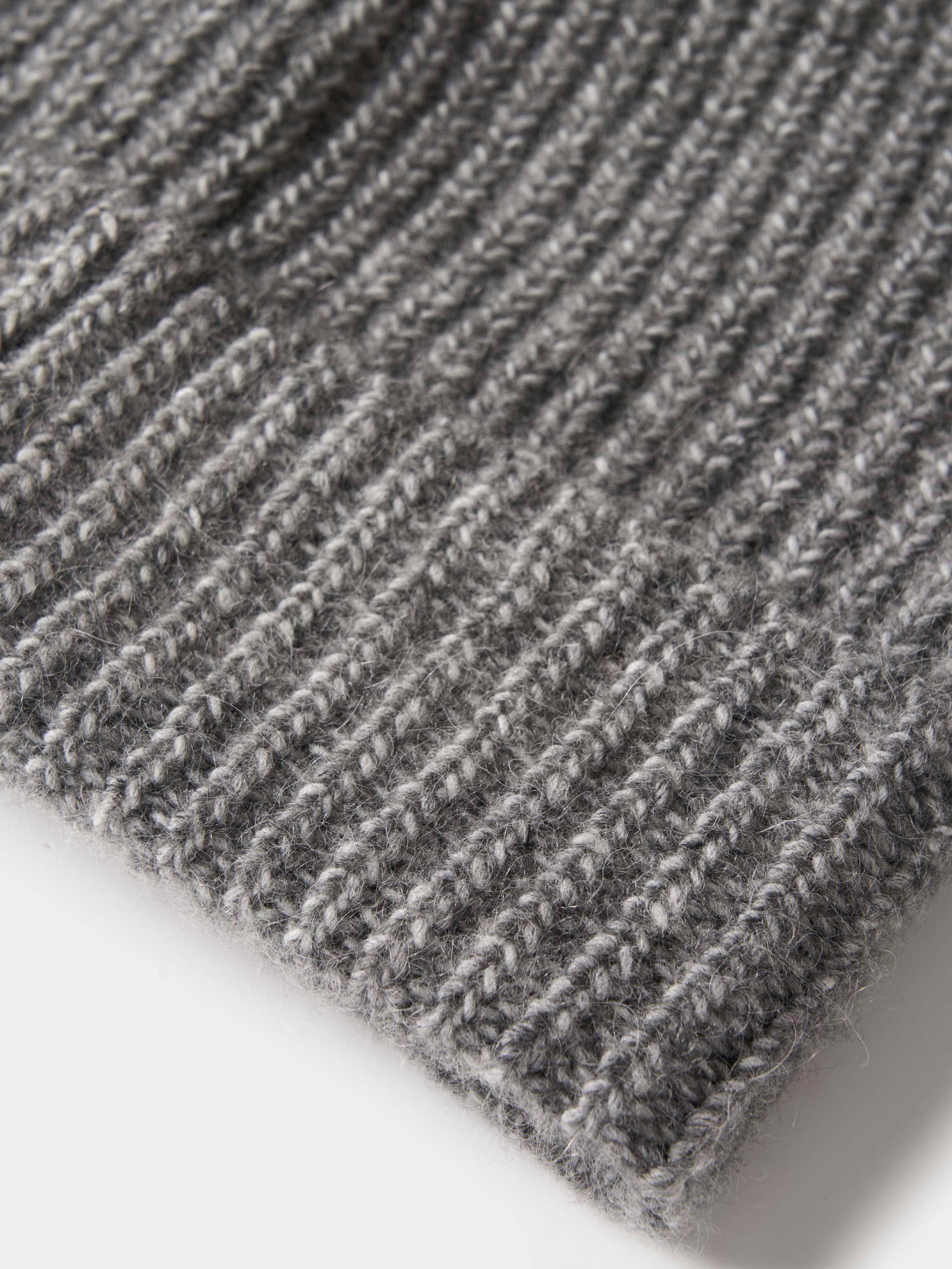 Ribbed knit beanie