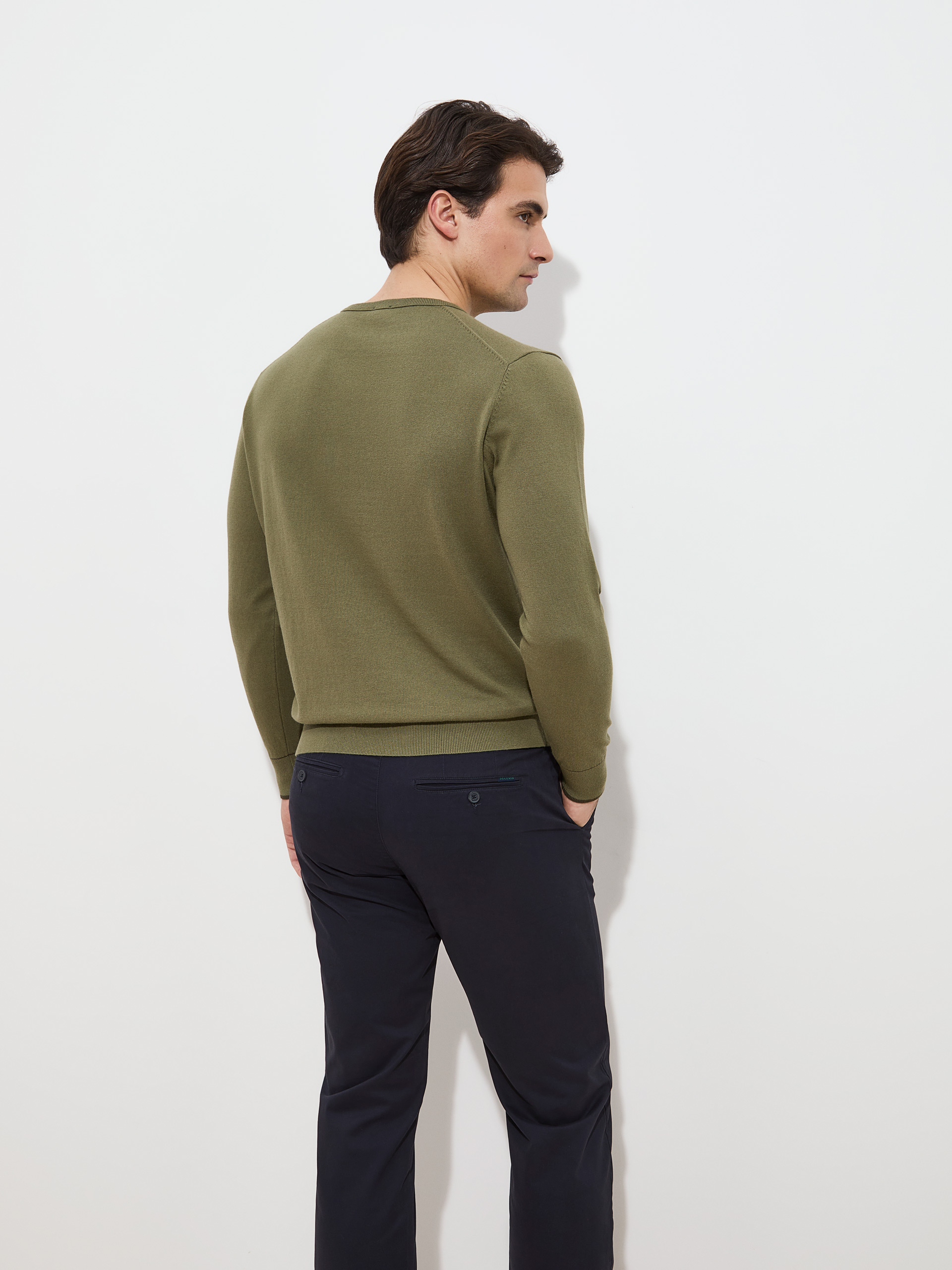Pullover em algodão e caxemira