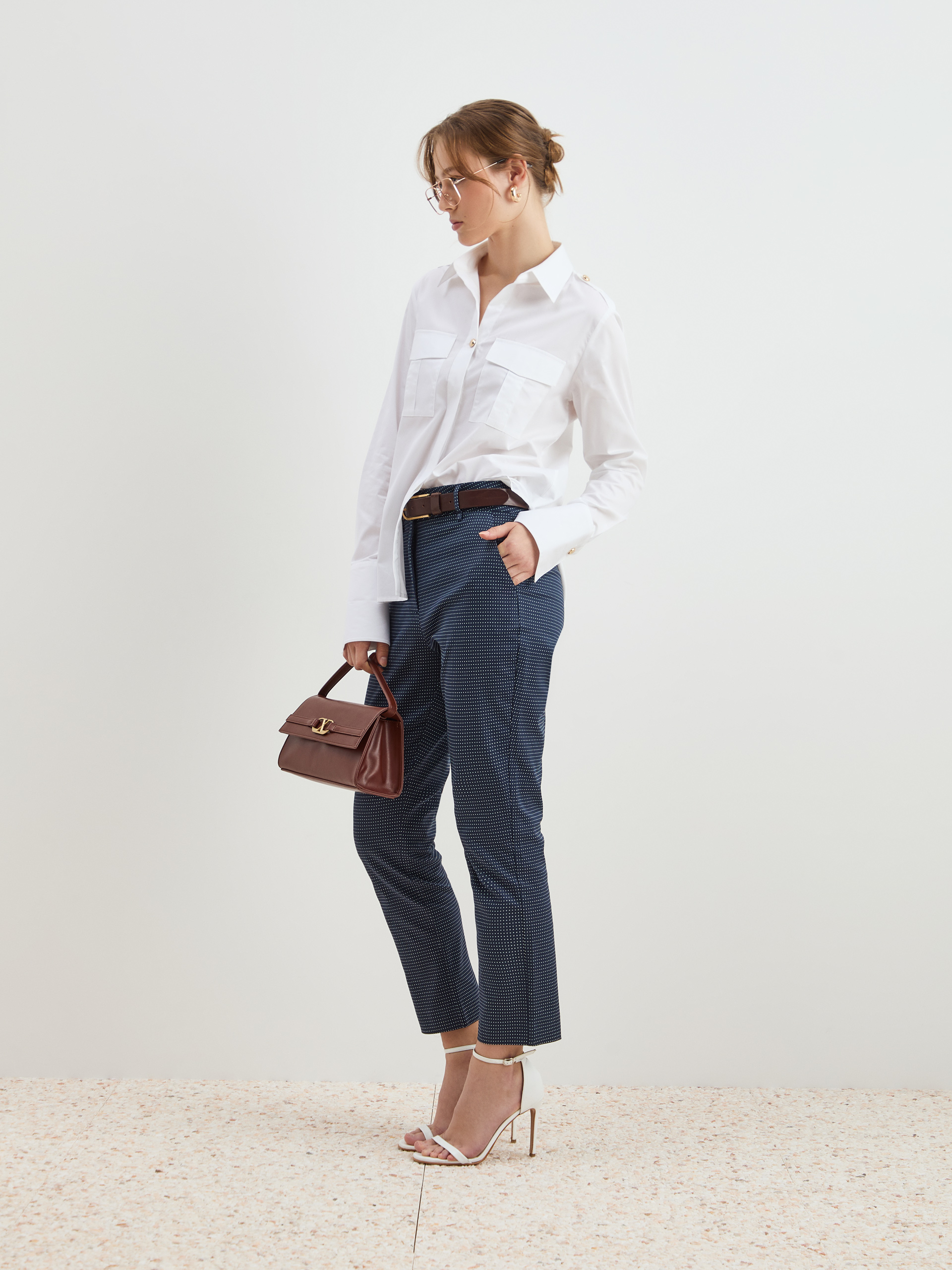 Pantalones chinos estampados