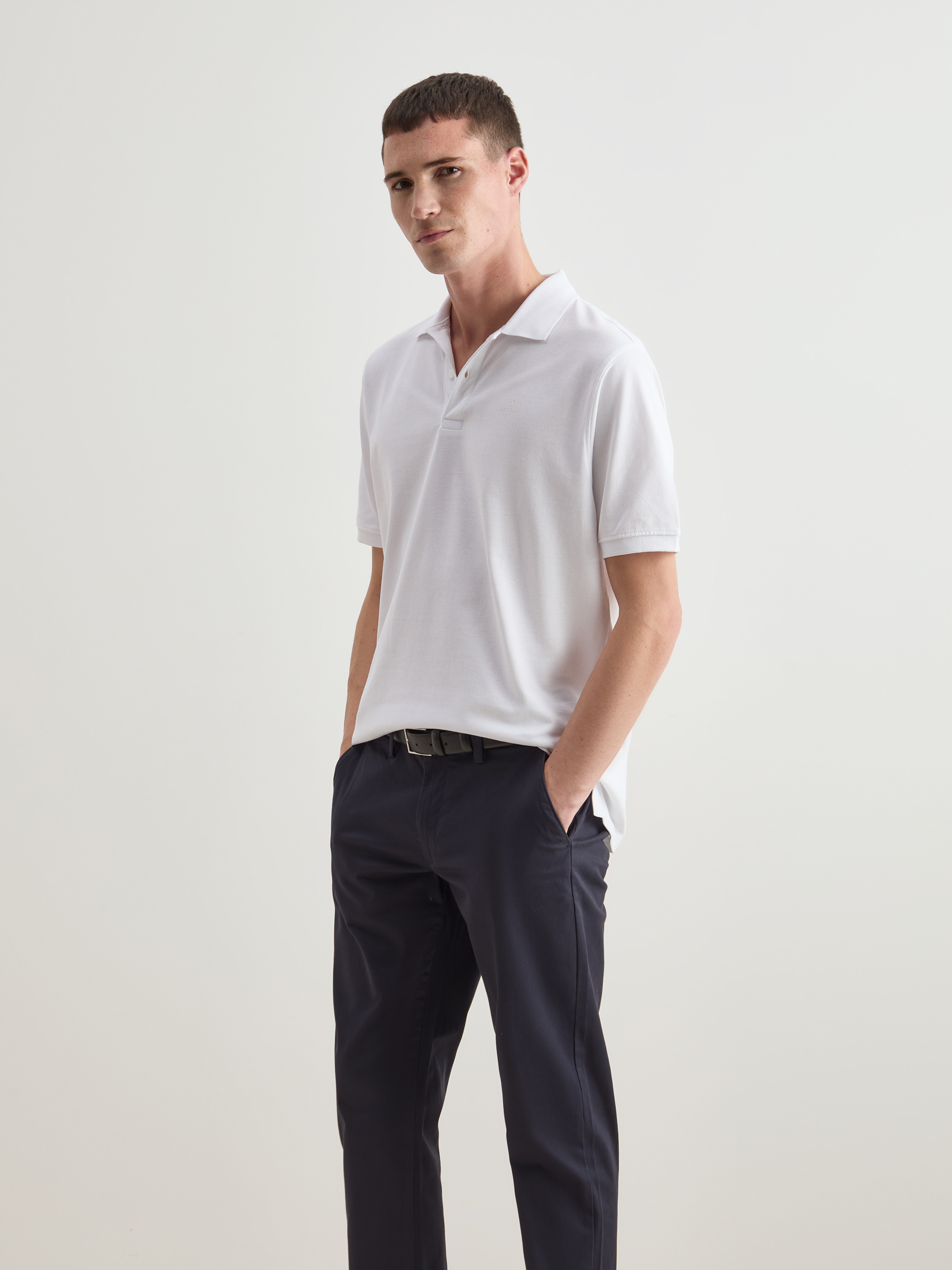Short-sleeved polo shirt