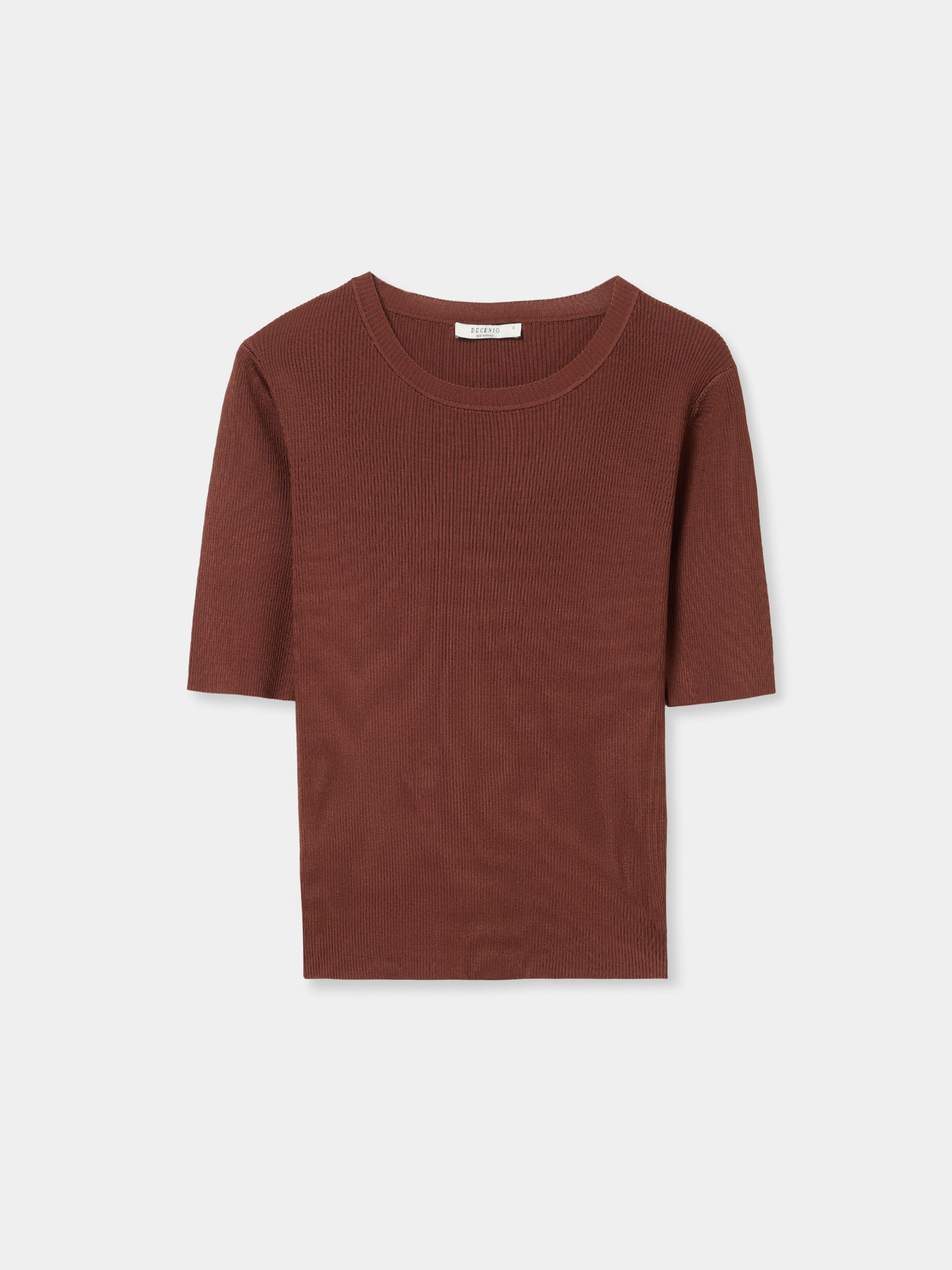 T-shirt de malha canelada