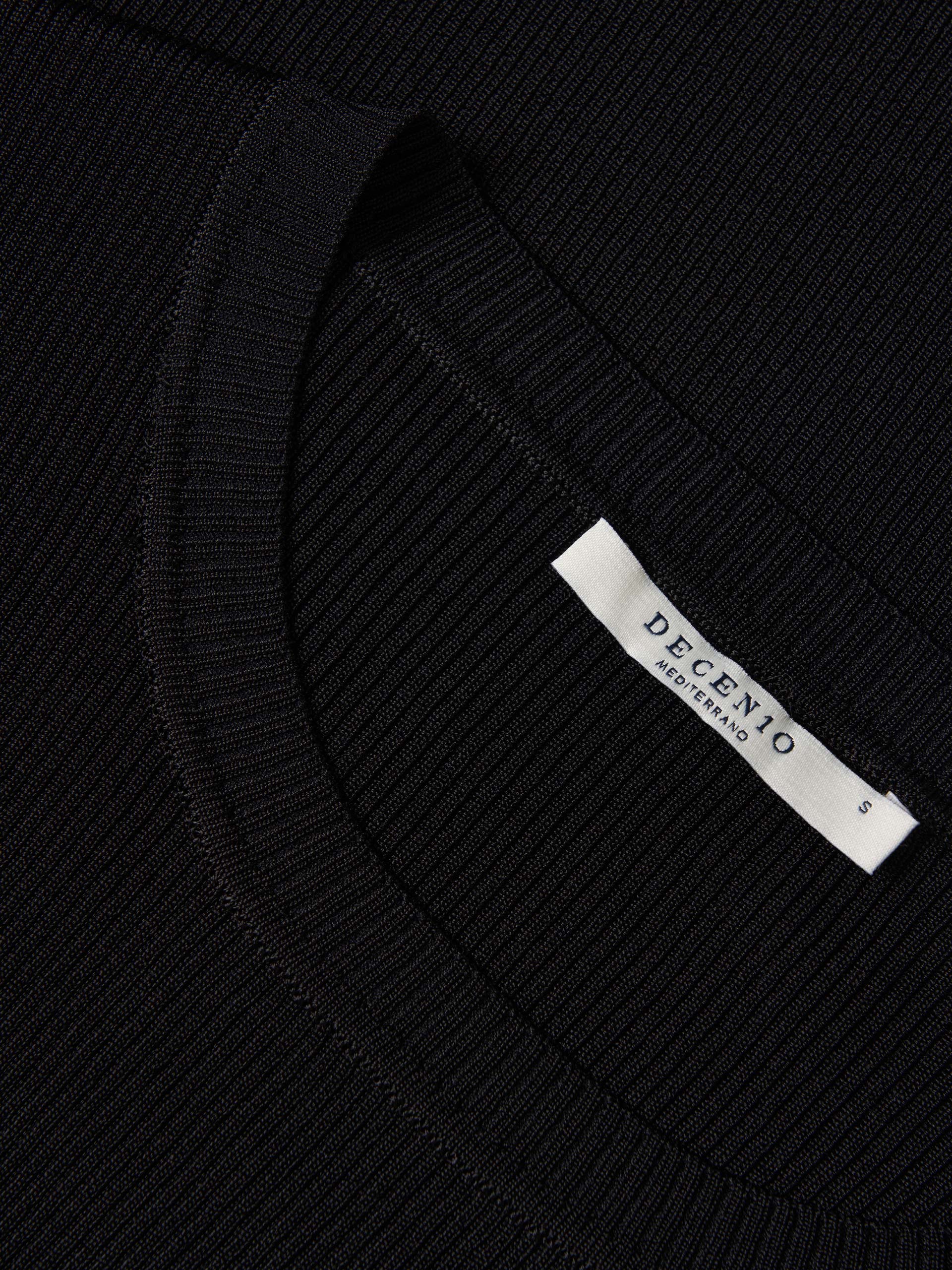 Camiseta de punto acanalado