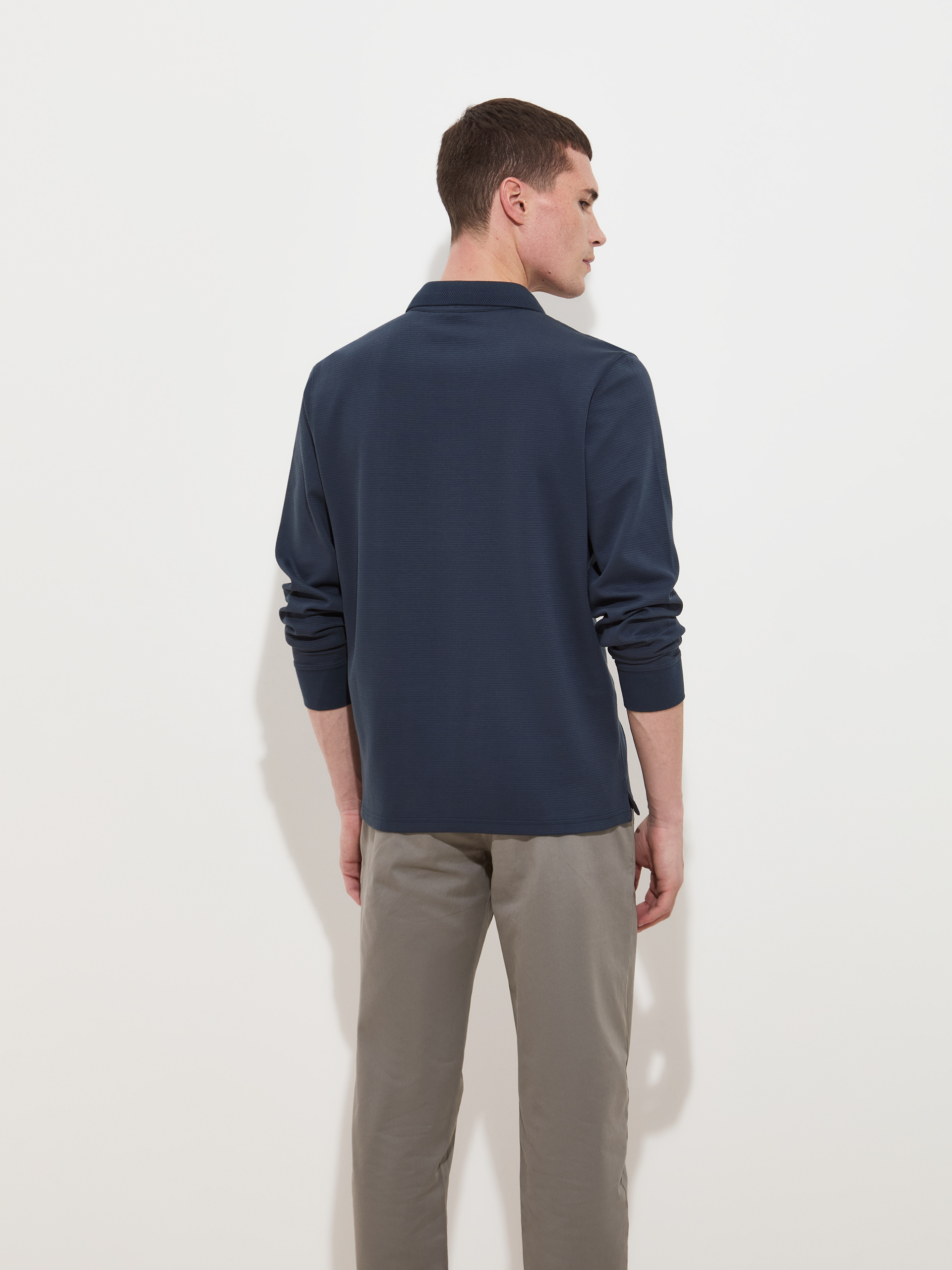 Long-sleeved polo shirt