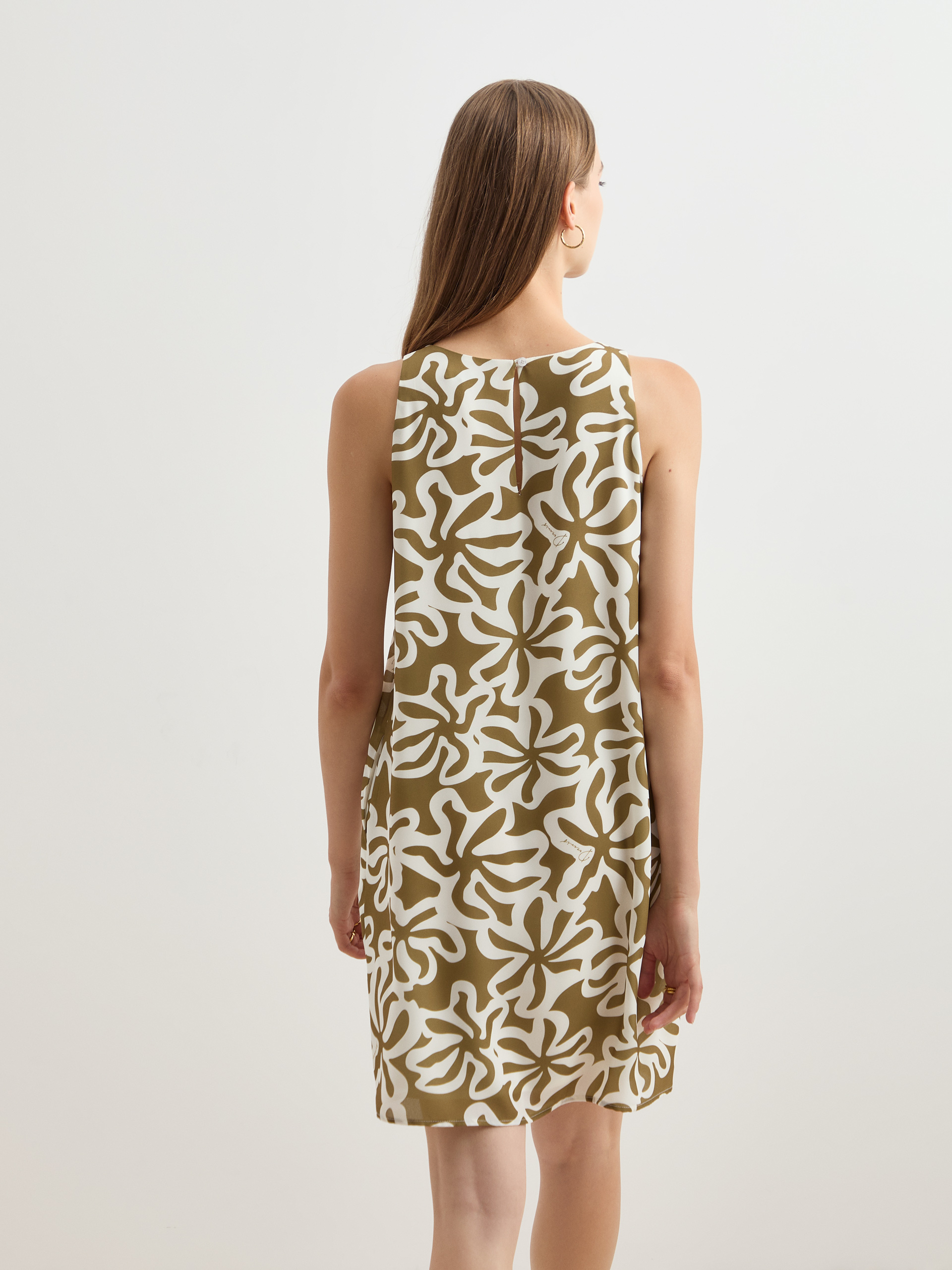 Vestido curto estampado