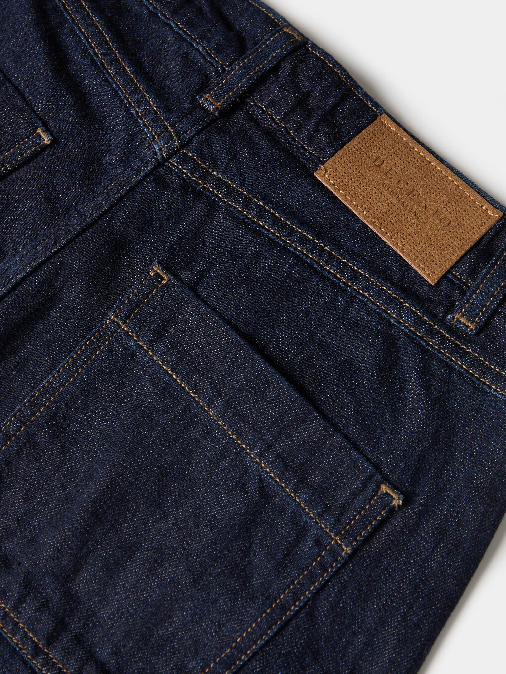 Wide leg denim pants