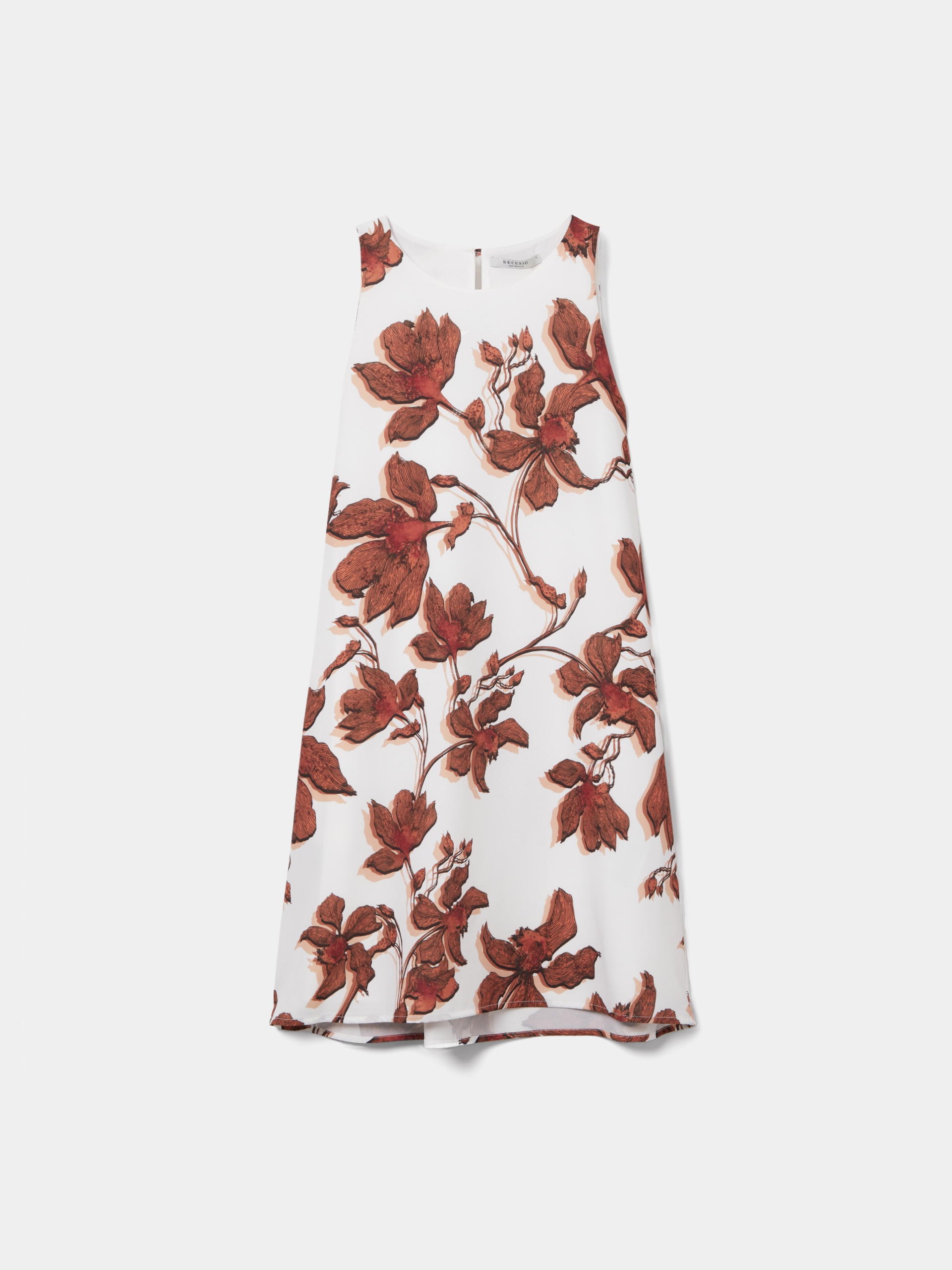 Vestido curto estampado
