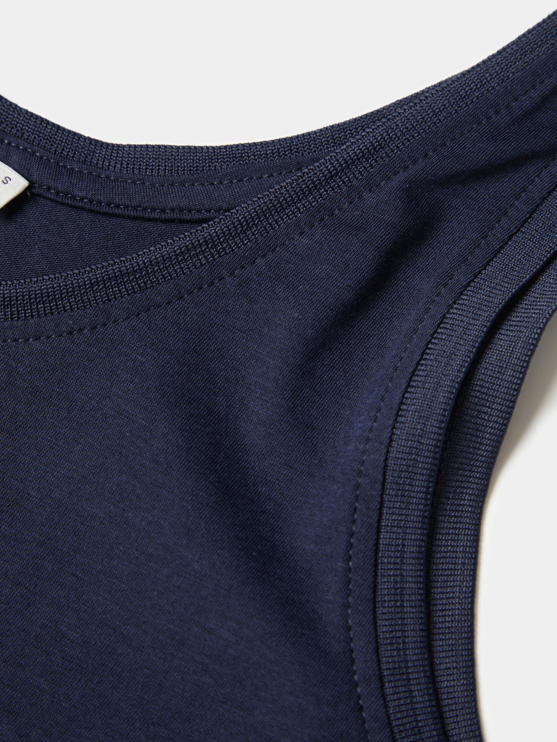 Top en lyocell y algodón