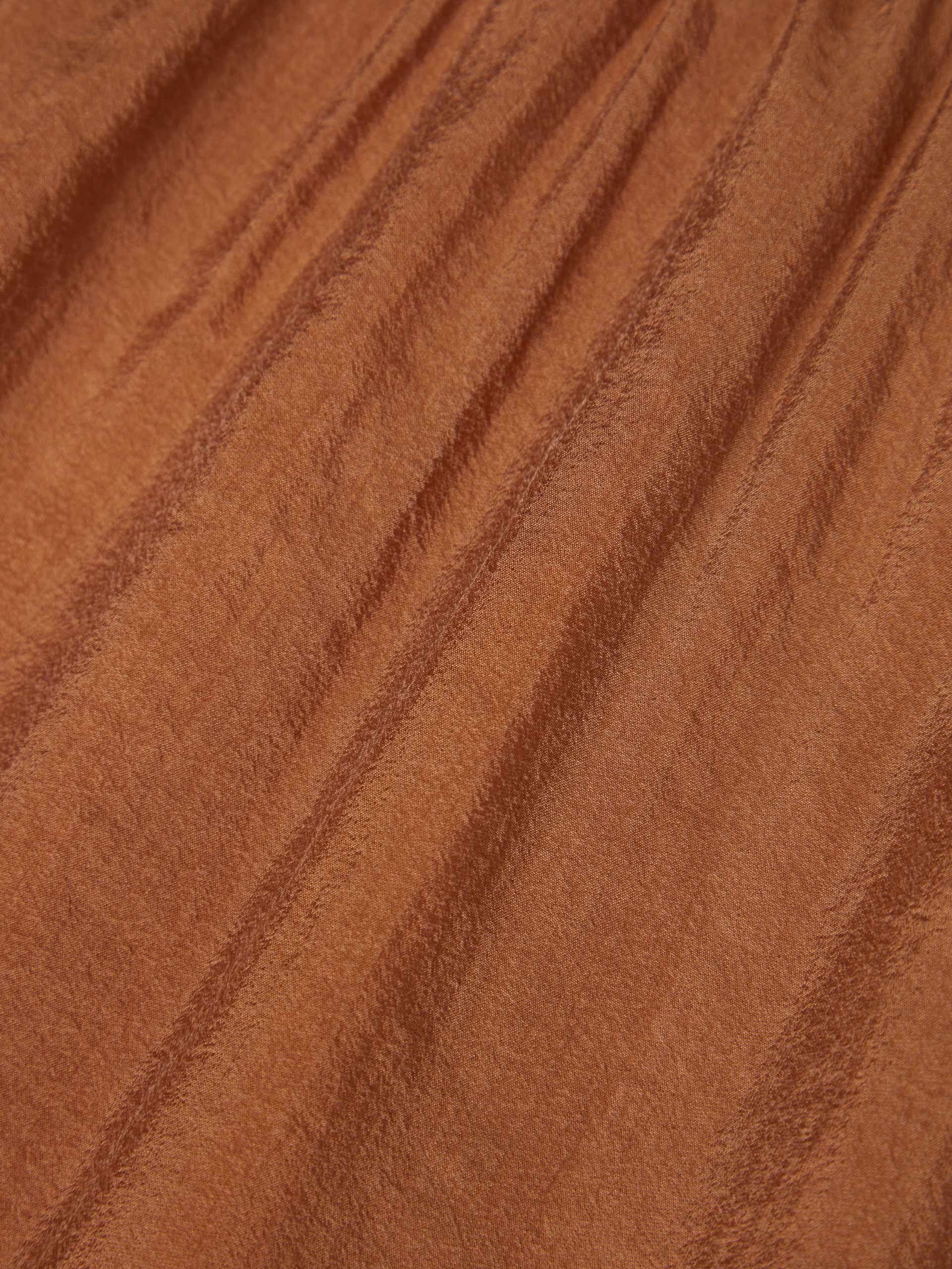 Vestido midi de cupro