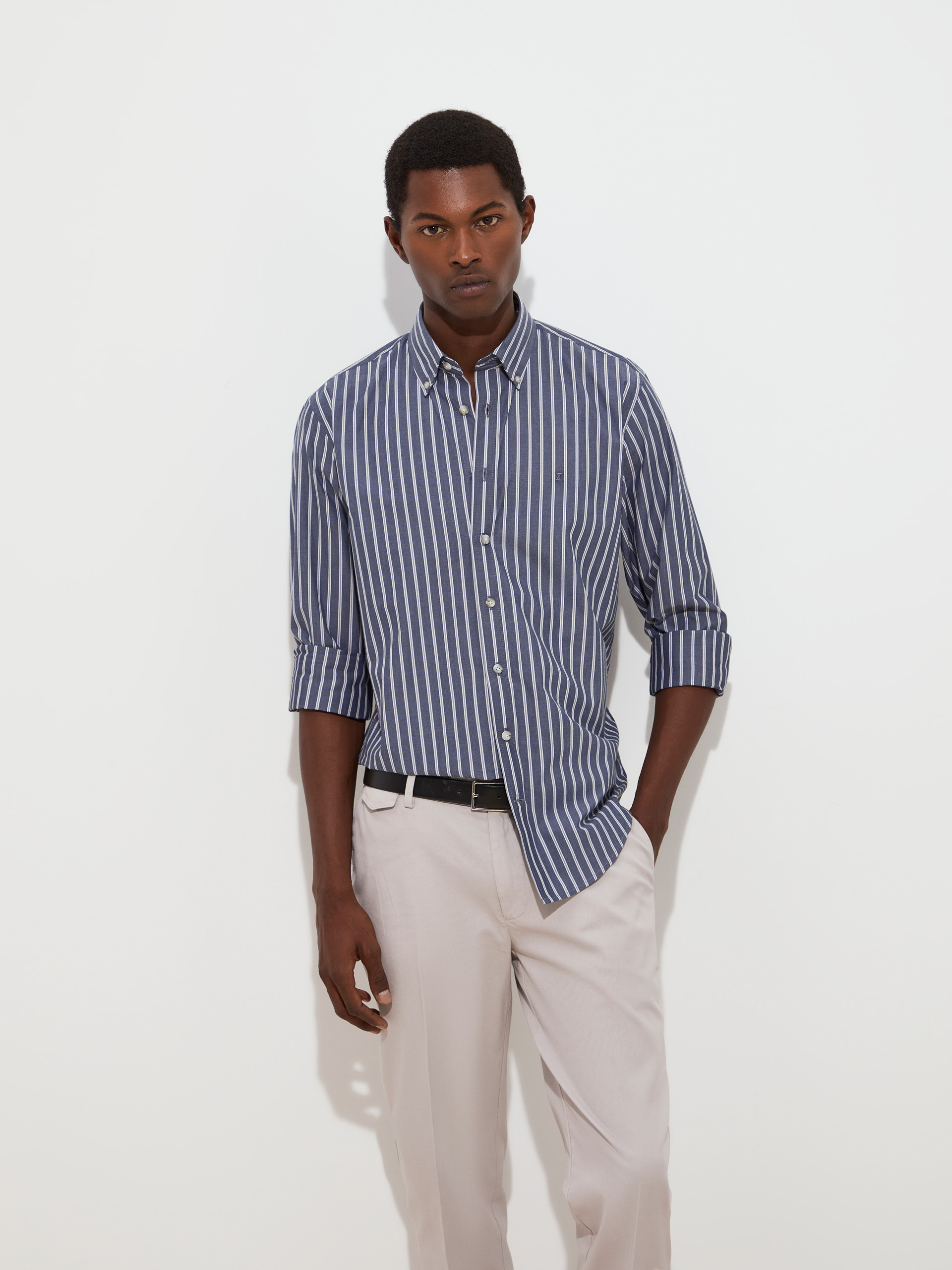 Regular fit striped shirt