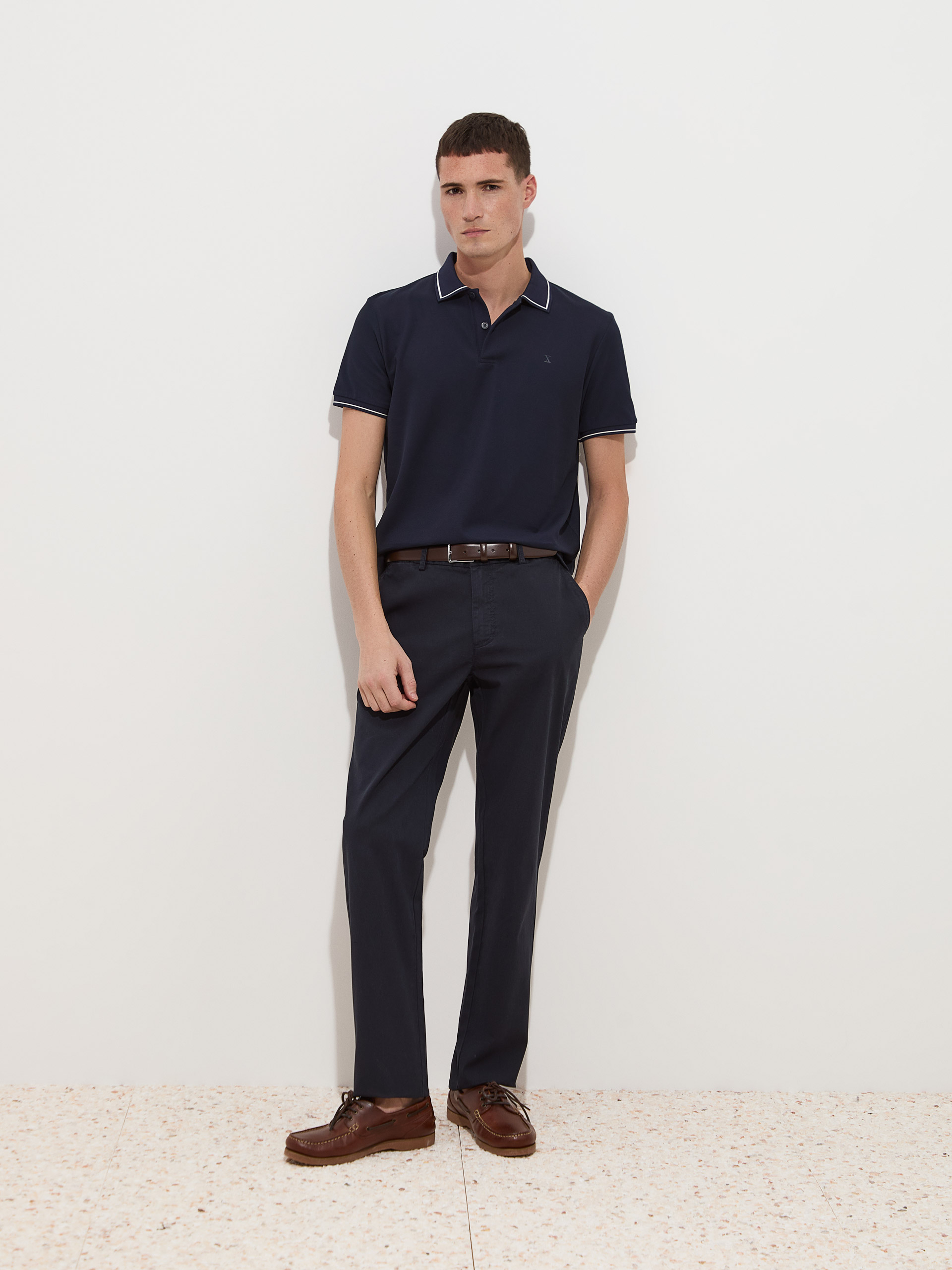 Short-sleeved polo shirt