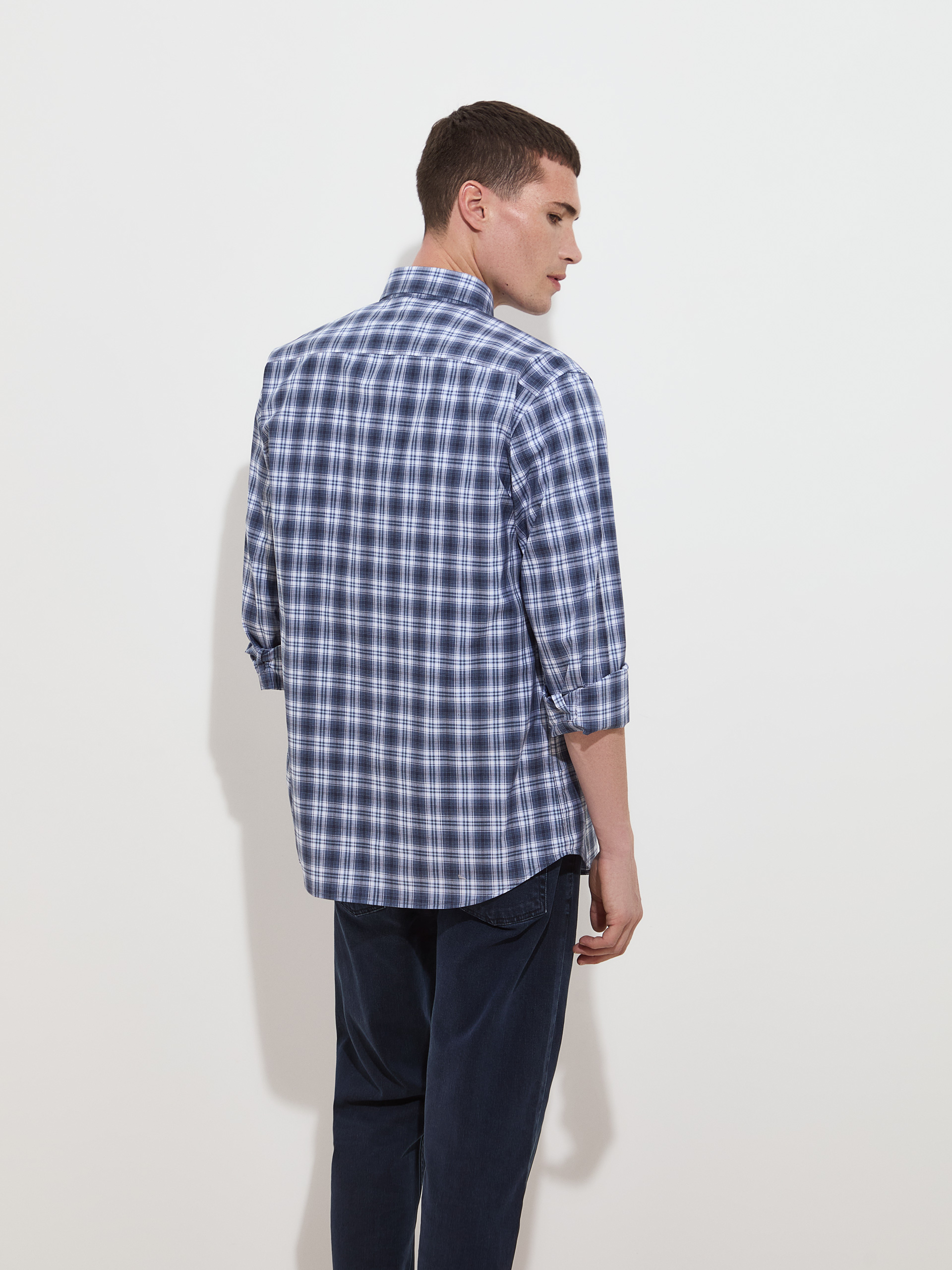 Camisa a cuadros de corte regular
