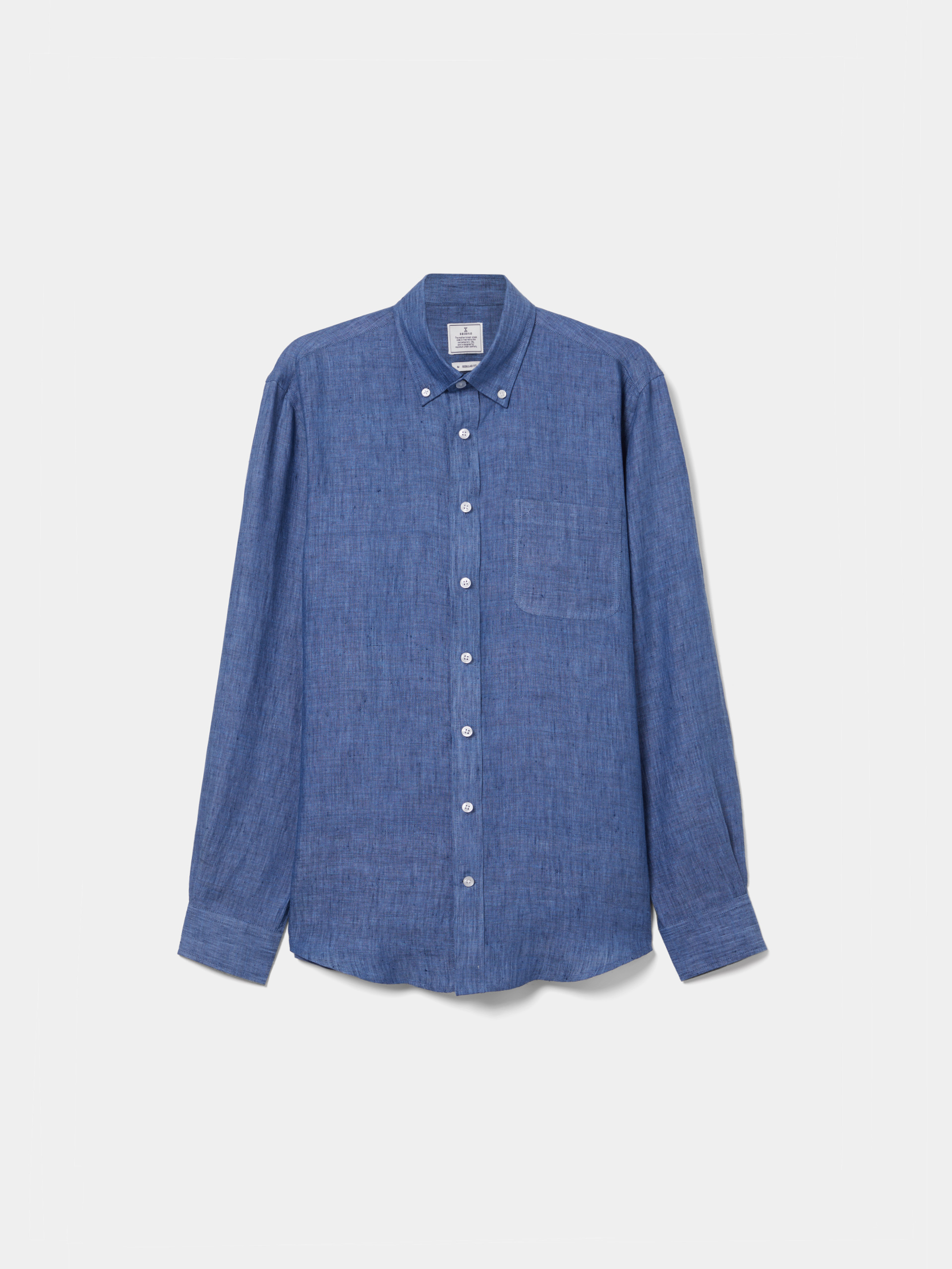 Camisa regular fit em linho