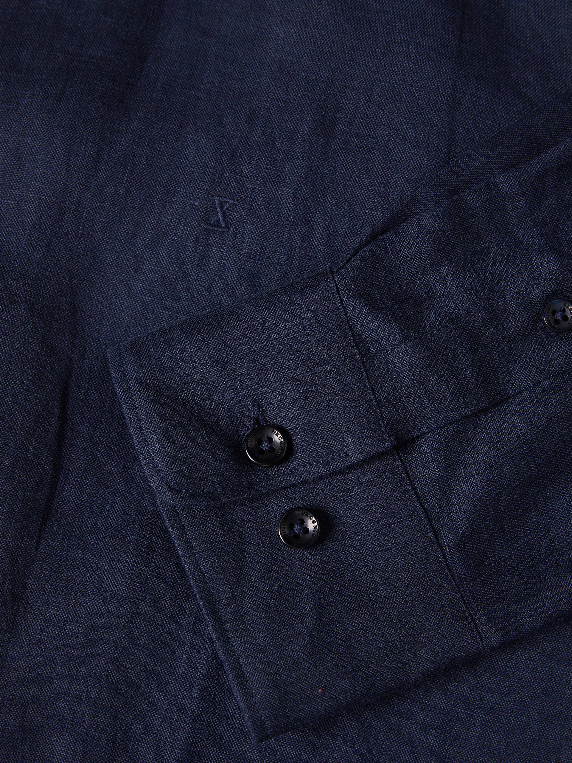 Regular fit linen shirt