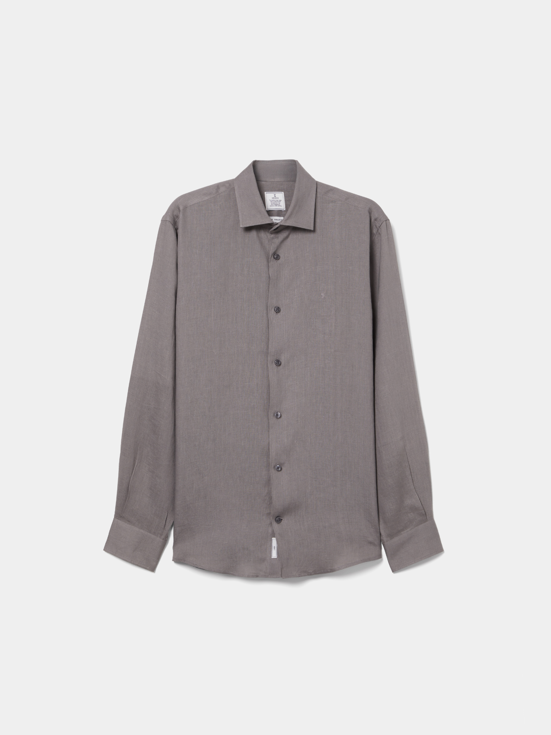 Regular fit linen shirt