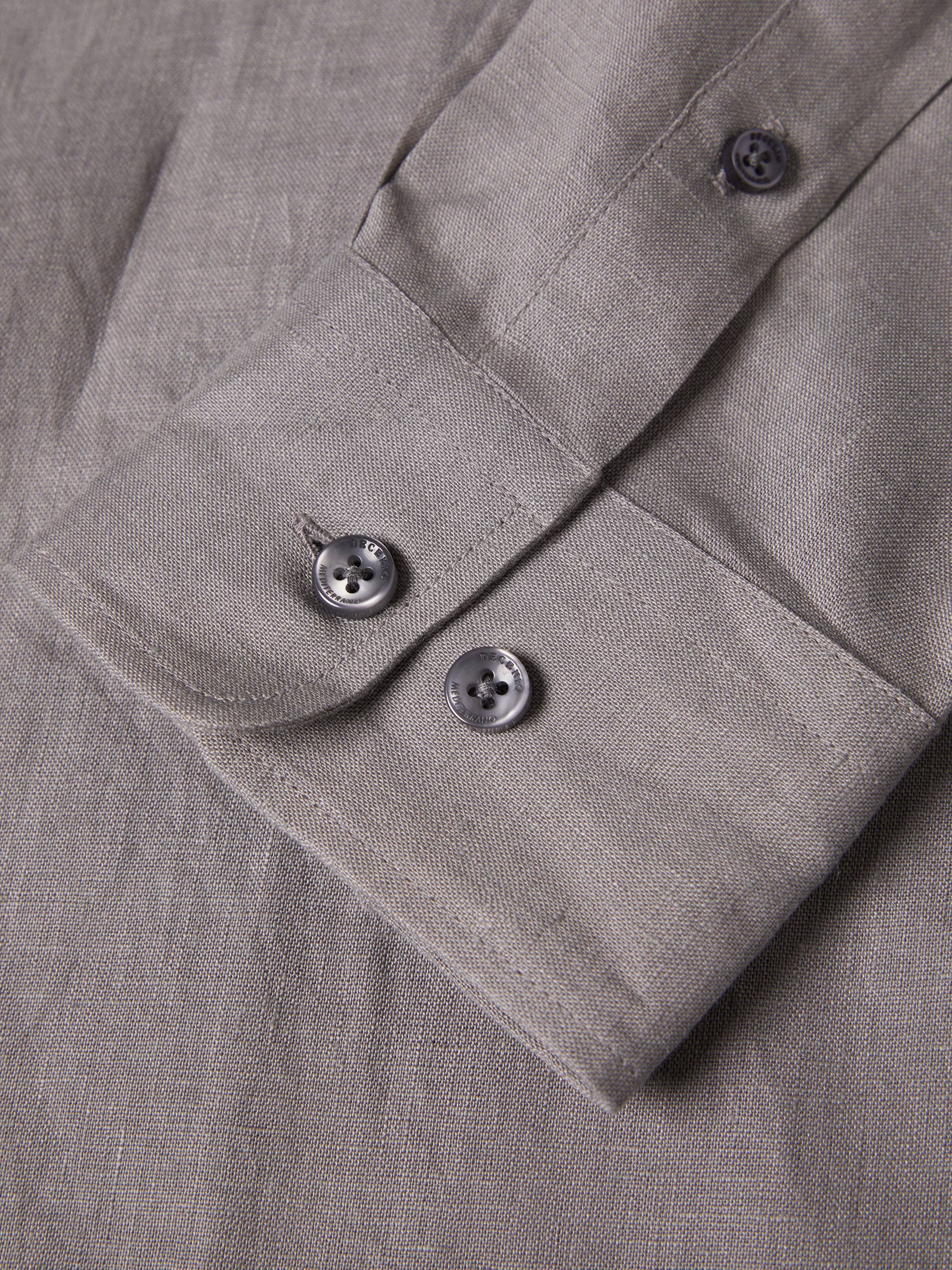 Regular fit linen shirt