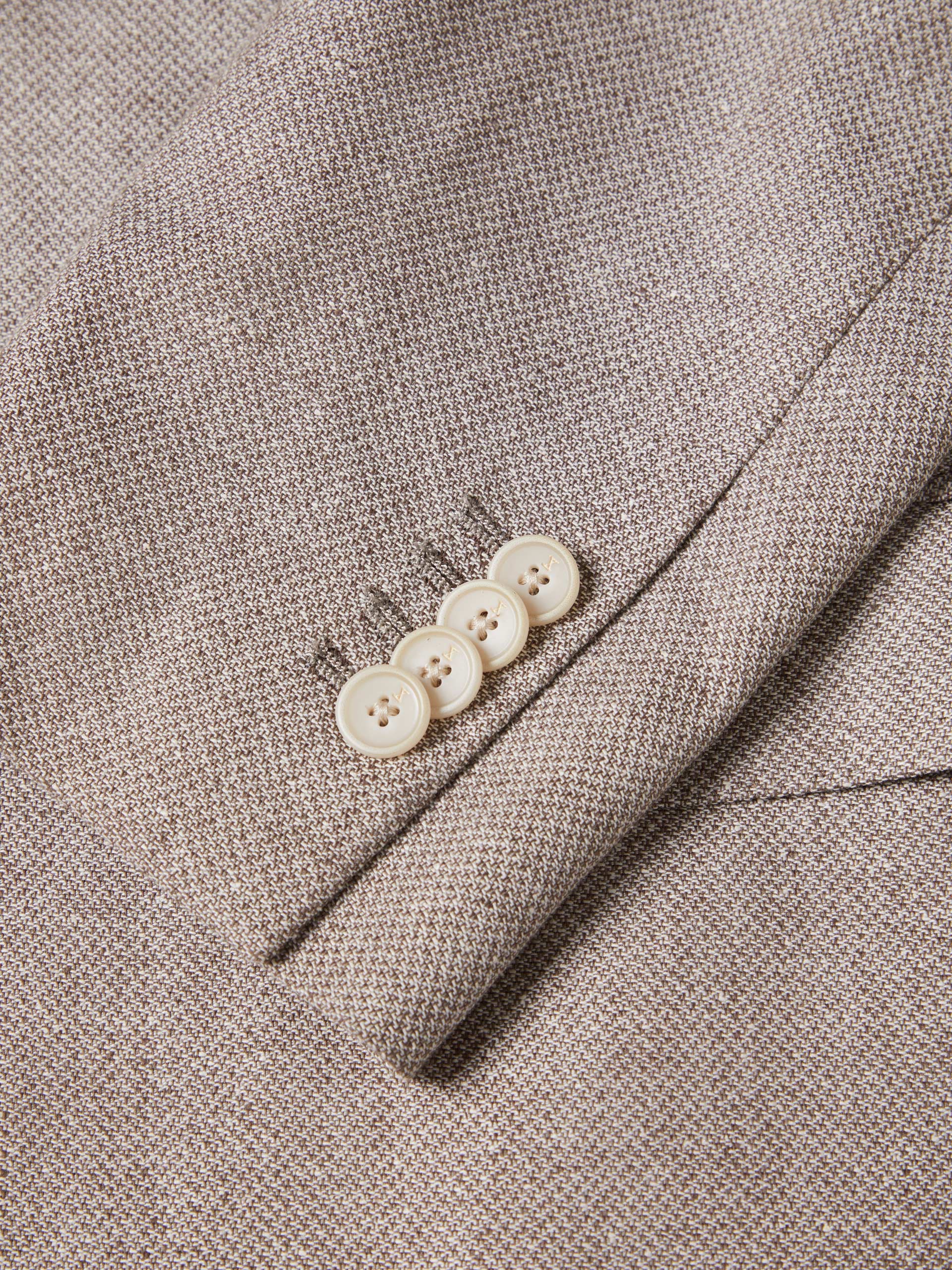 Regular fit blazer in linen