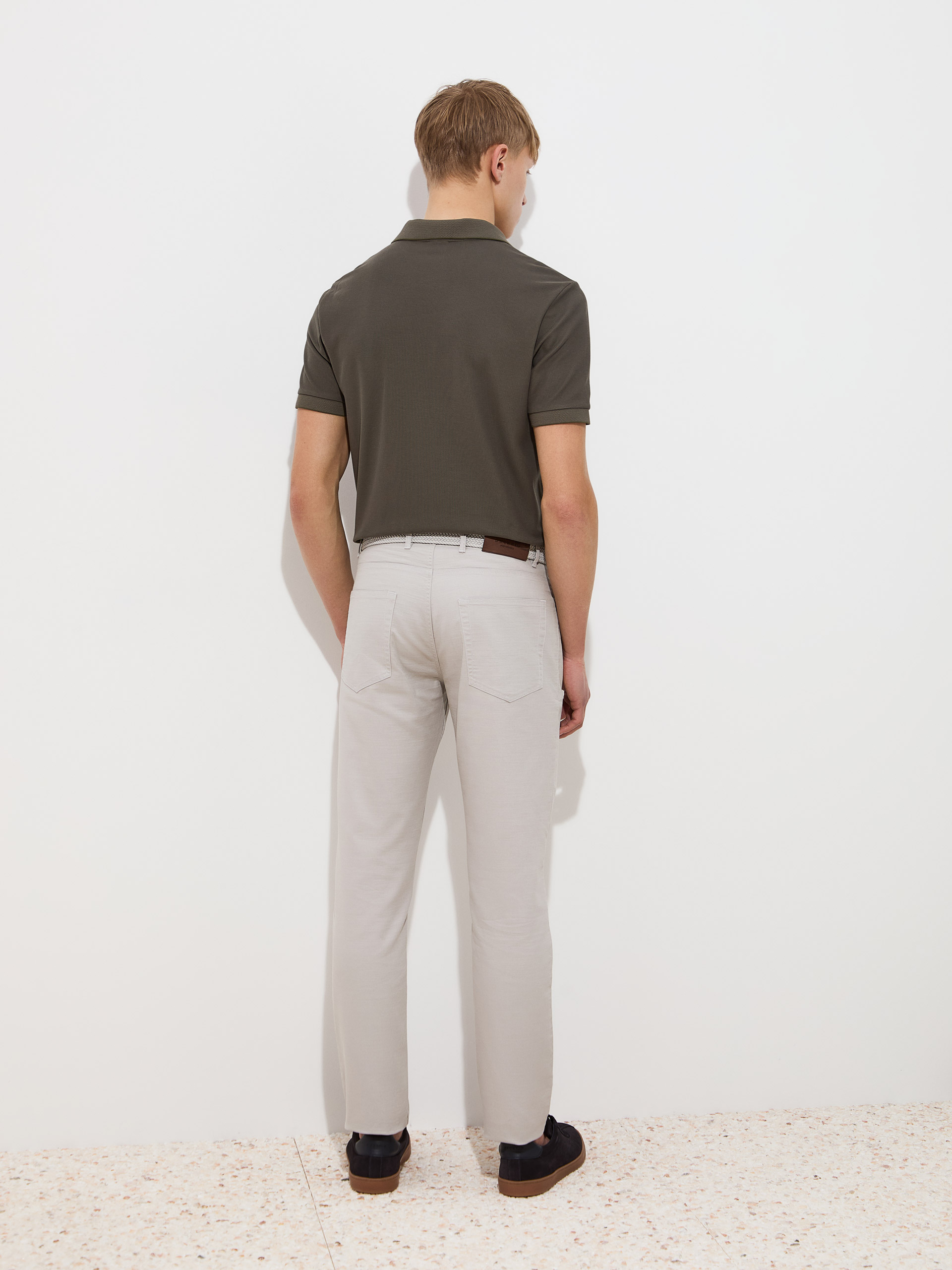 Pantalones de algodón de corte regular