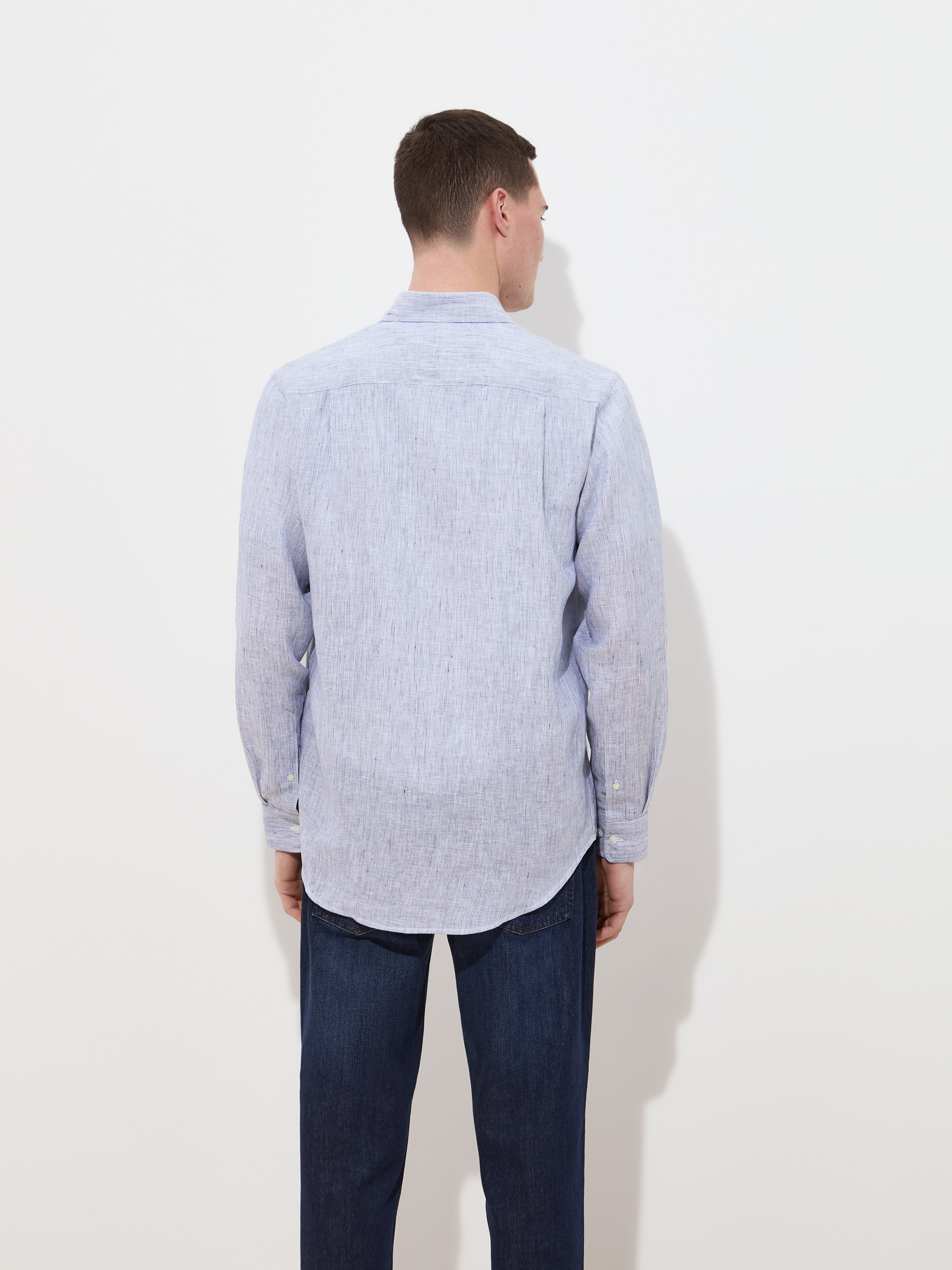 Regular fit linen shirt