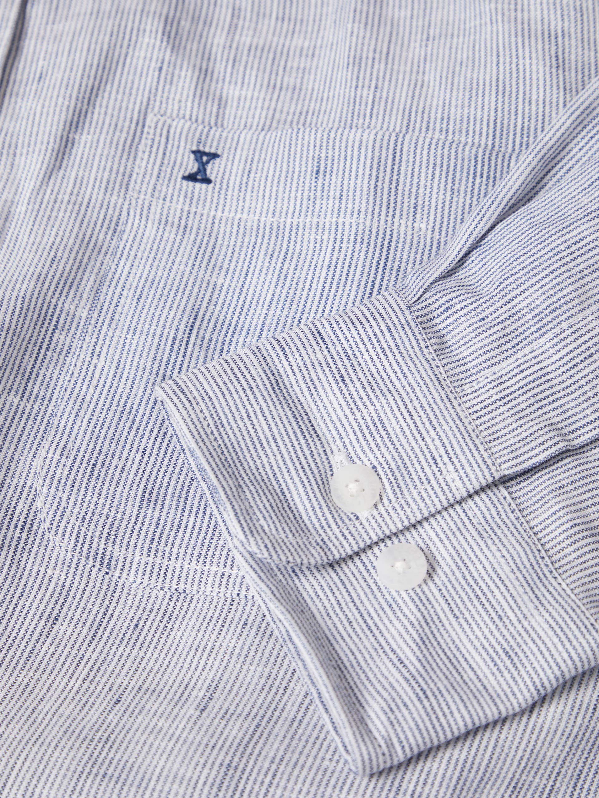 Regular fit linen shirt