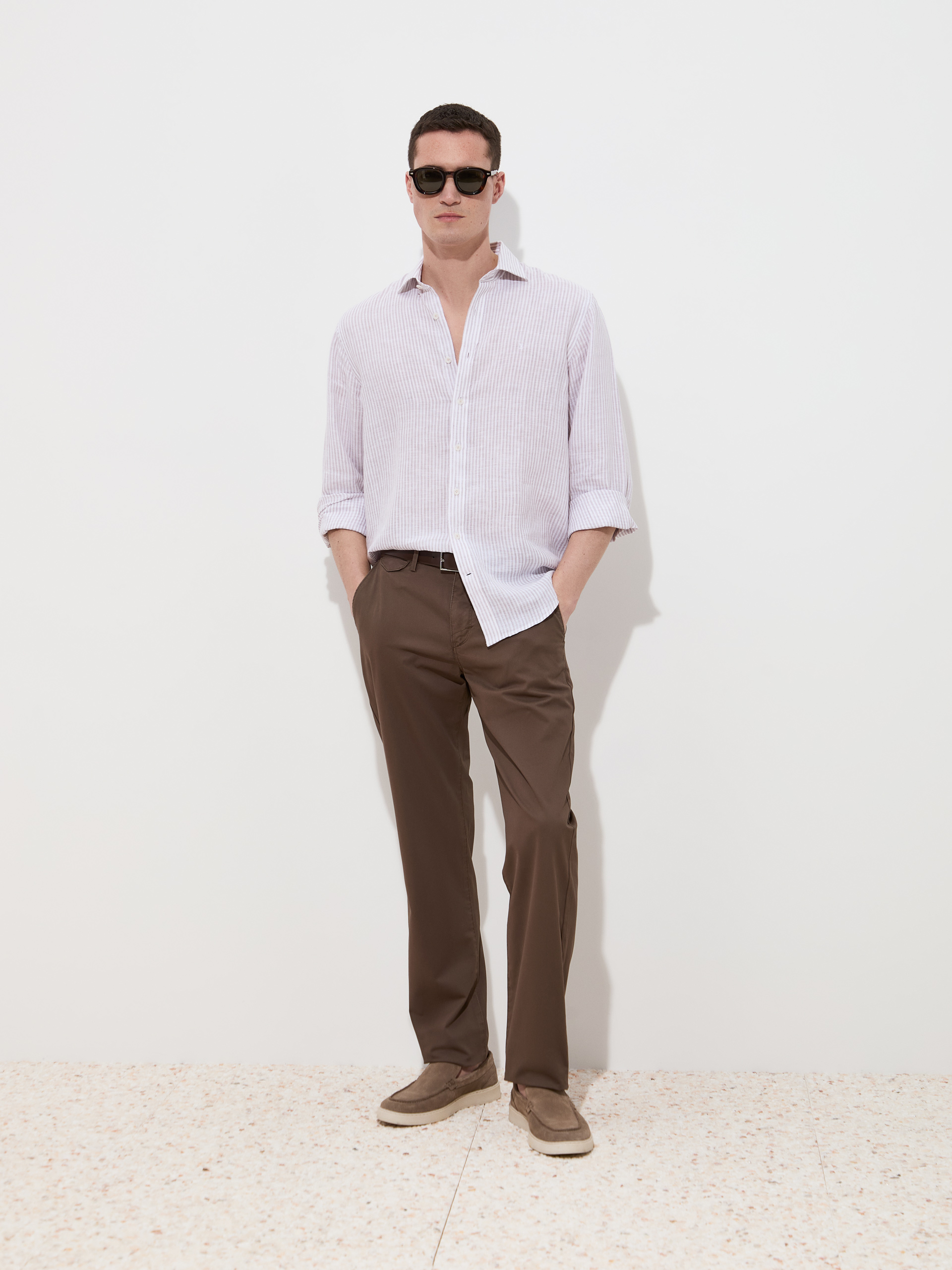 Striped linen shirt