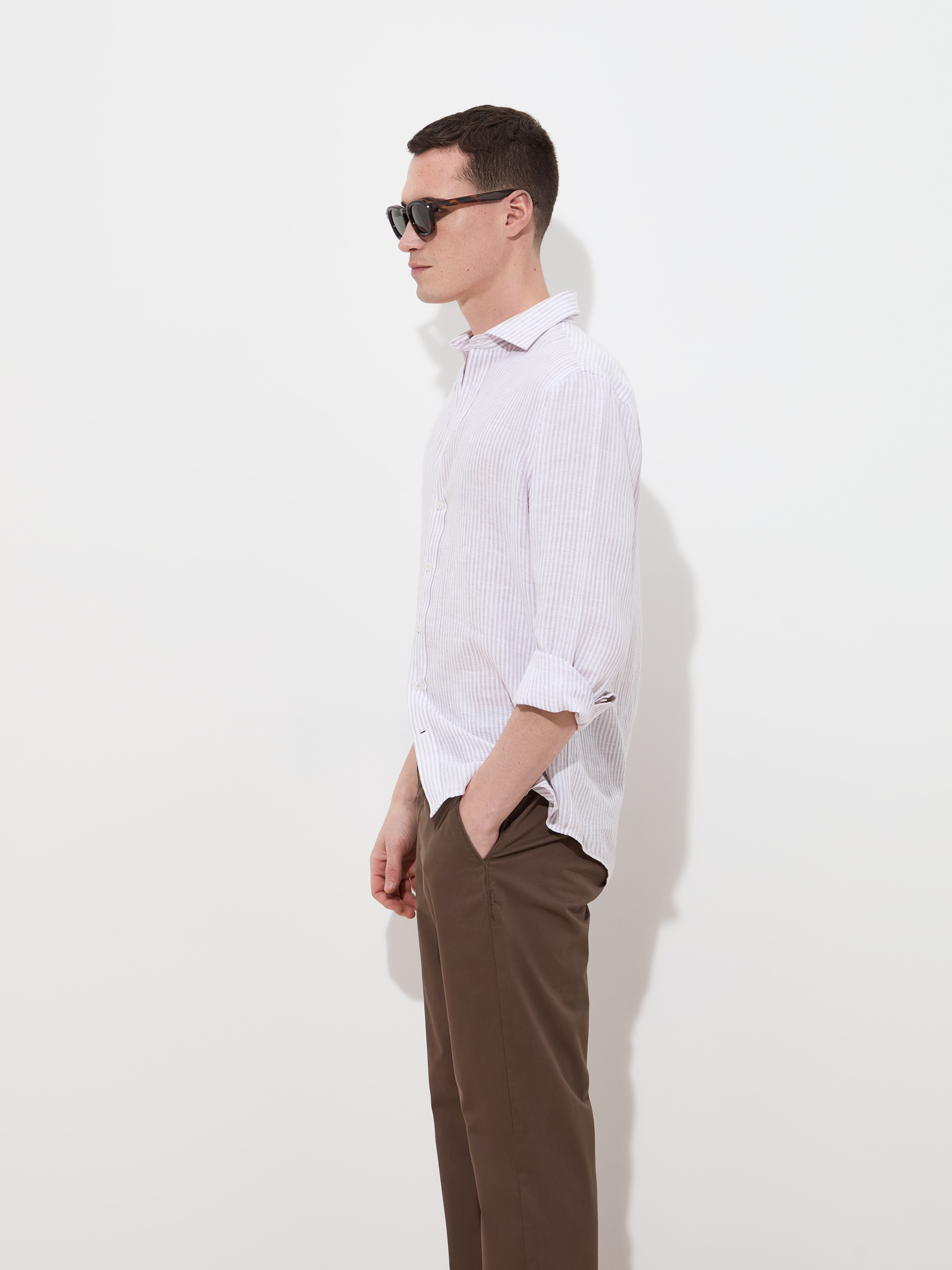 Striped linen shirt