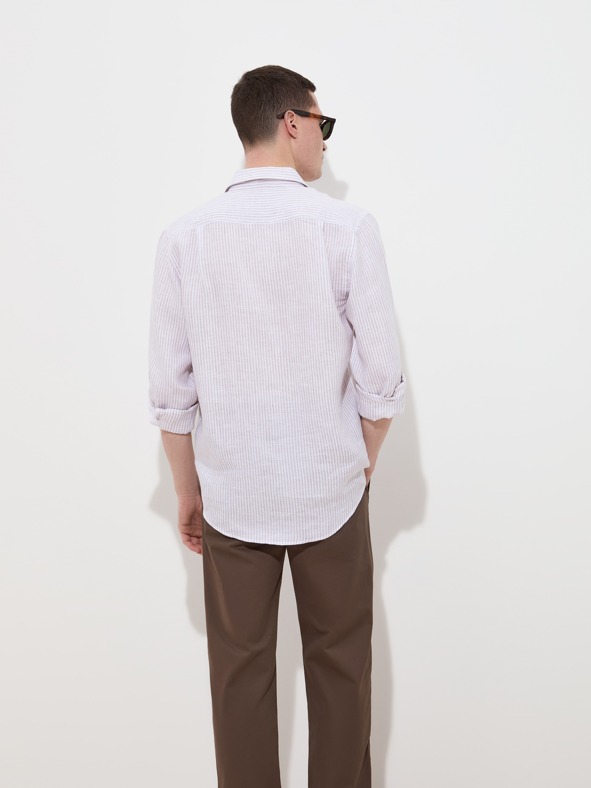 Striped linen shirt
