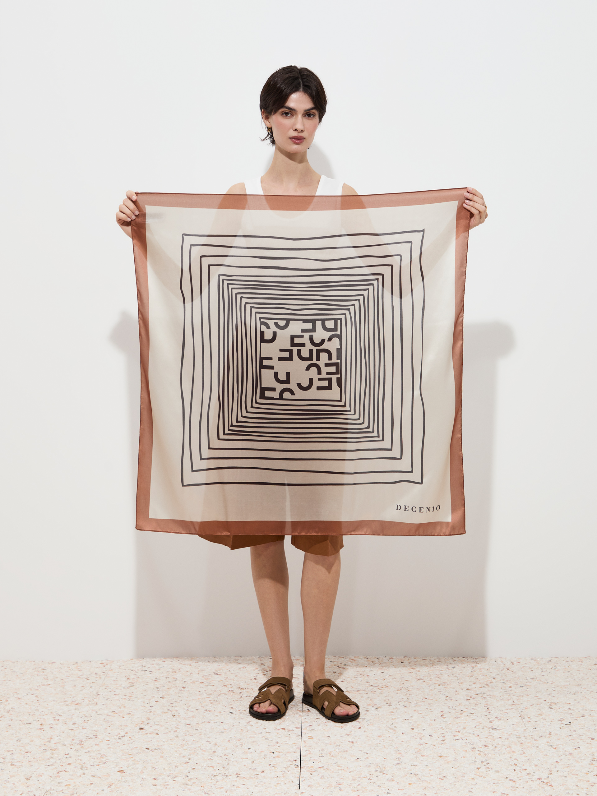Lenço com estampado