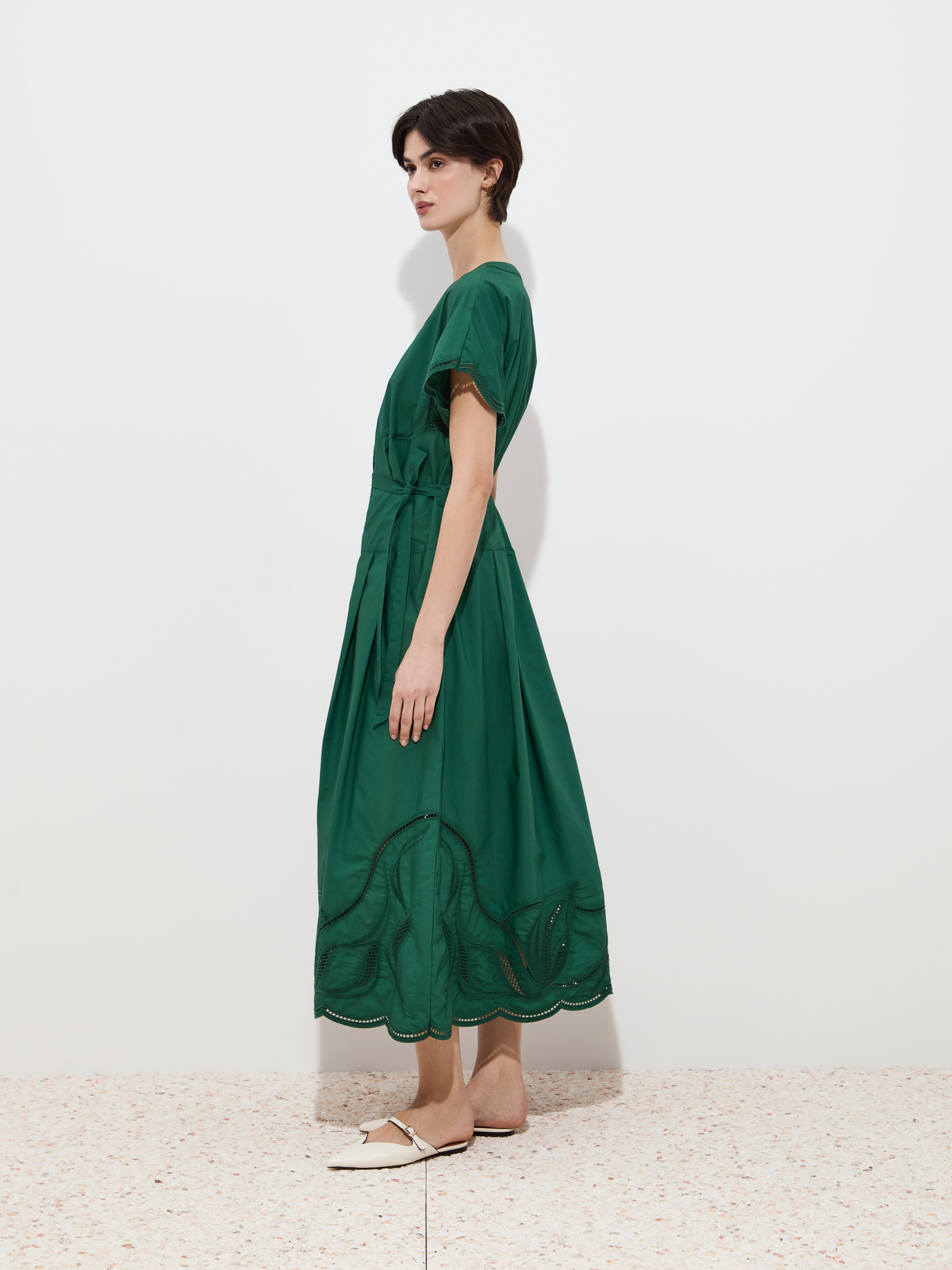 Dress with English embroidery