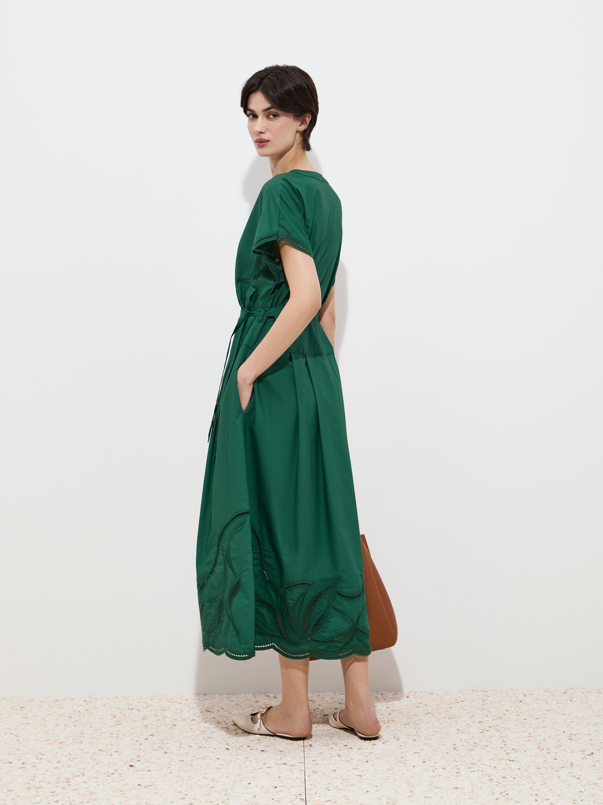 Dress with English embroidery