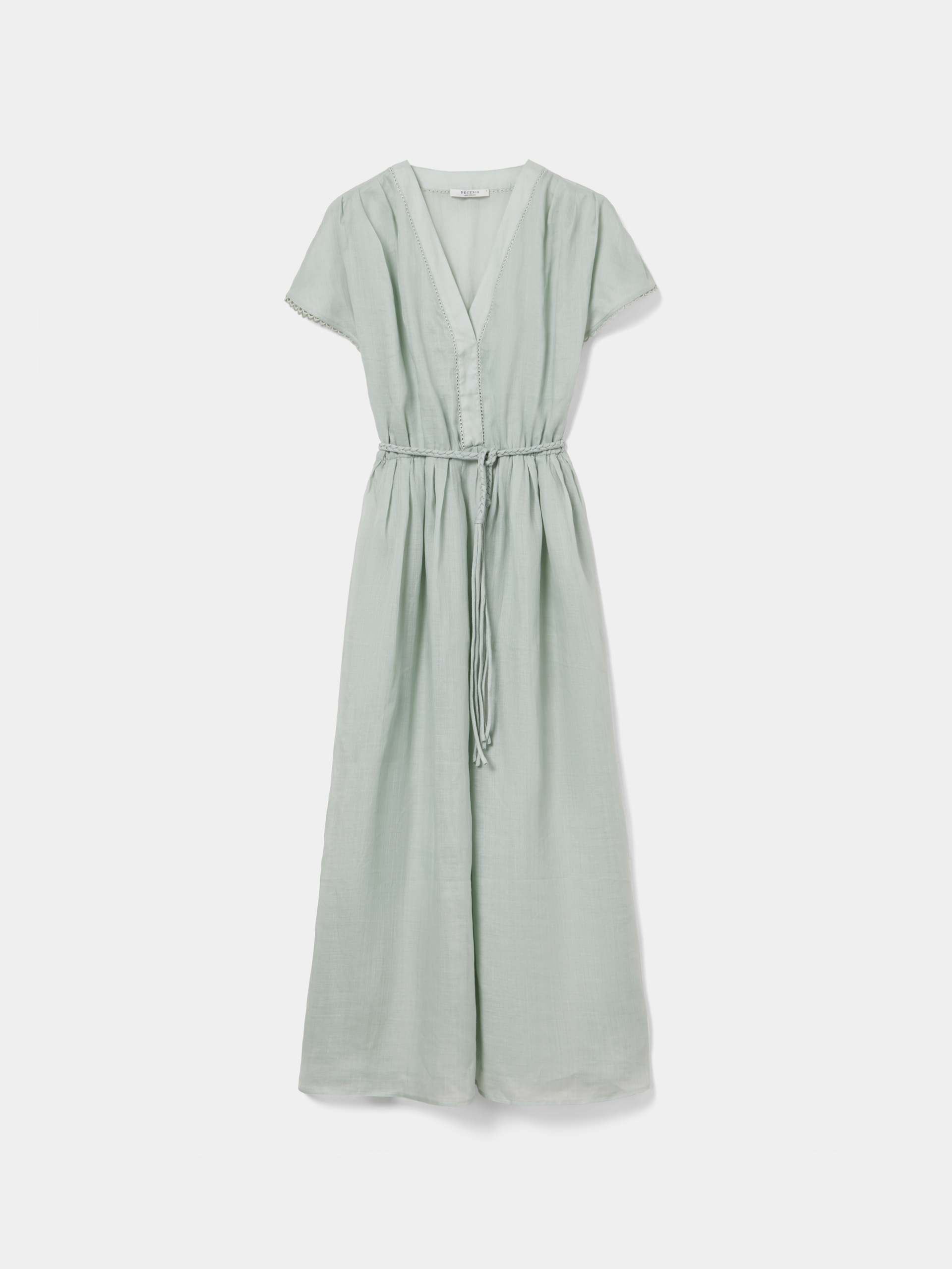 Vestido confeccionado en ramio y lyocell