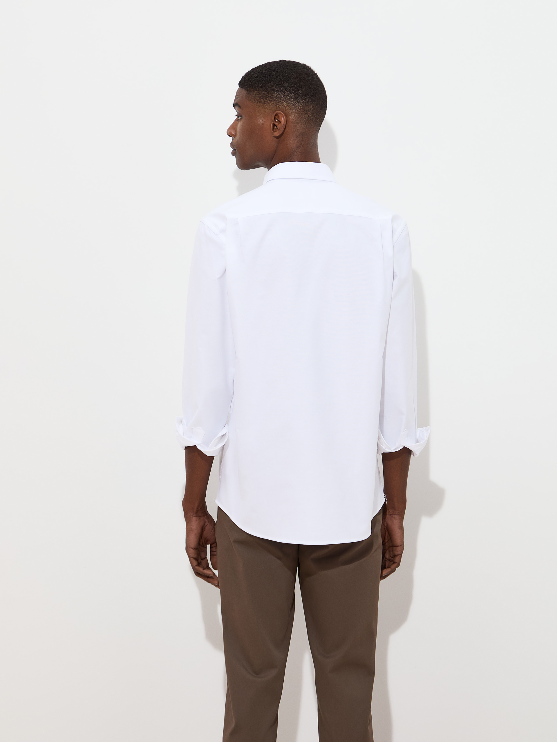 Regular fit cotton oxford shirt