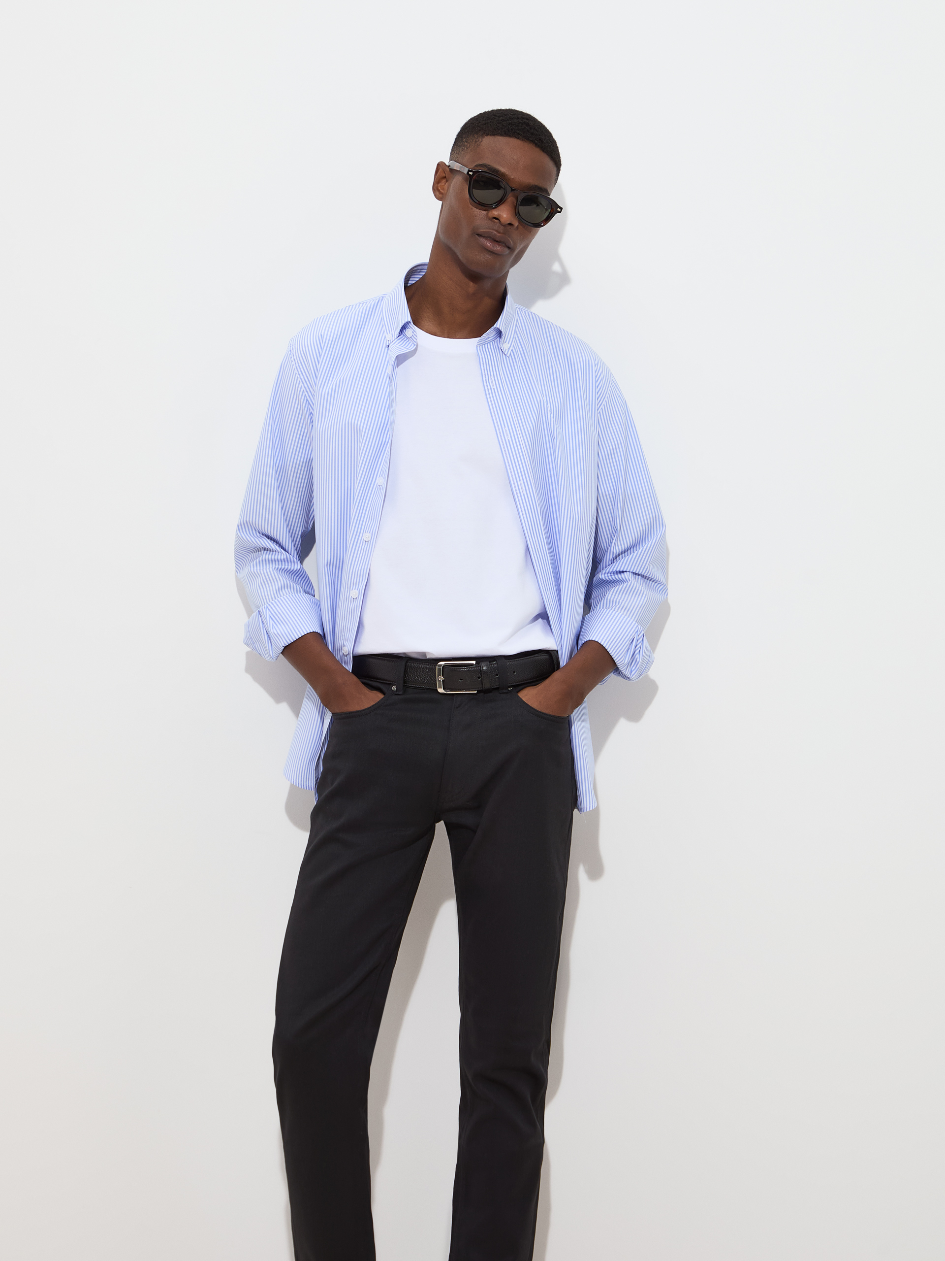 Regular fit striped shirt