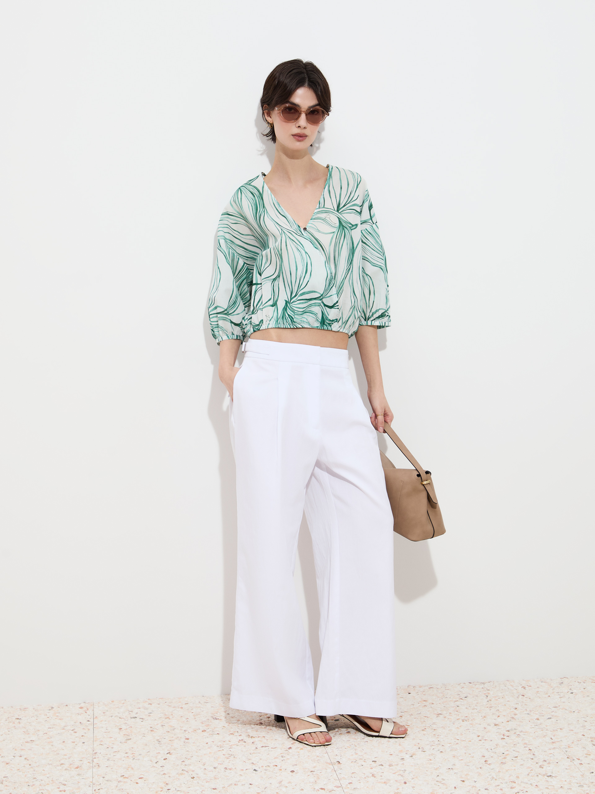 Blouse with print