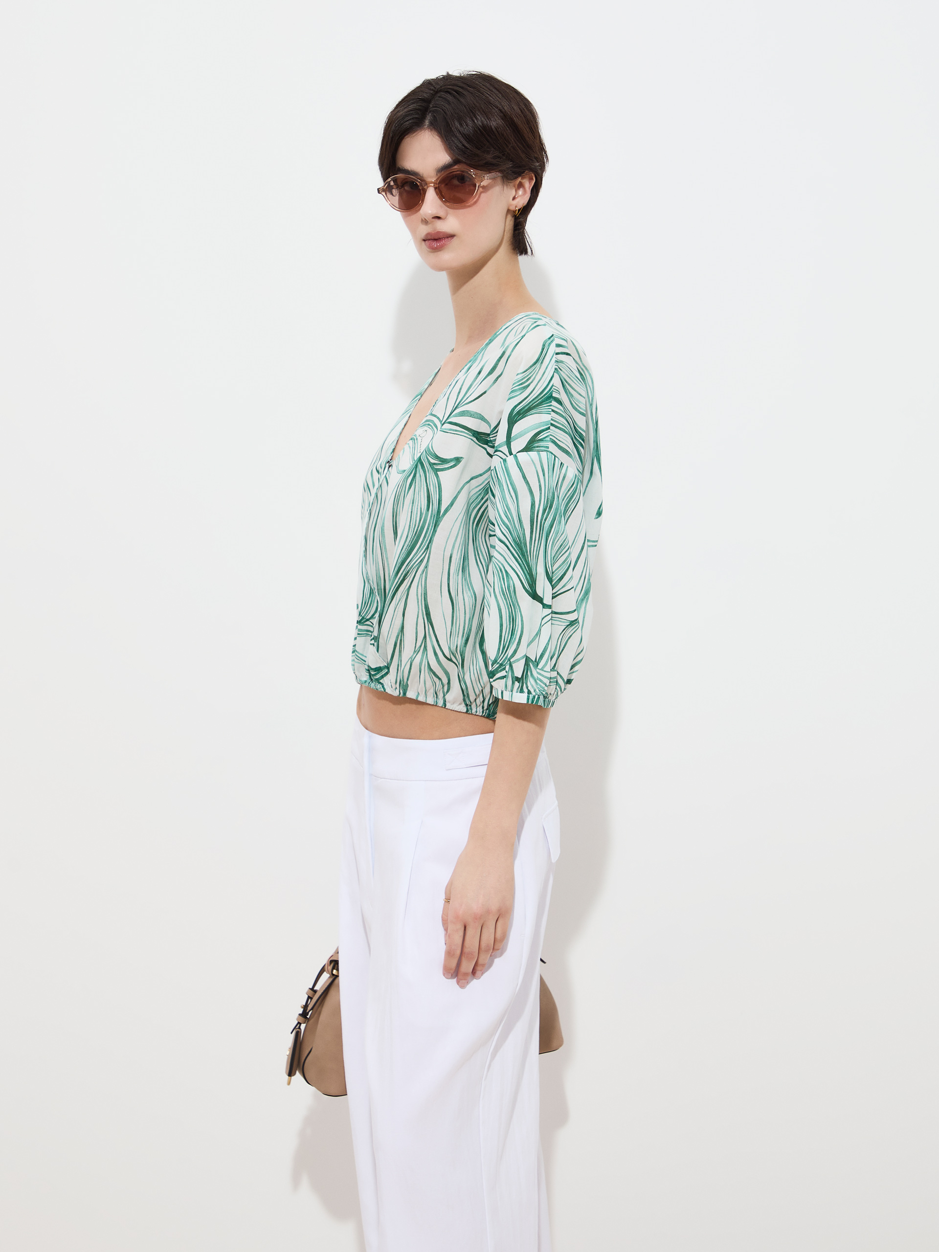 Blouse with print