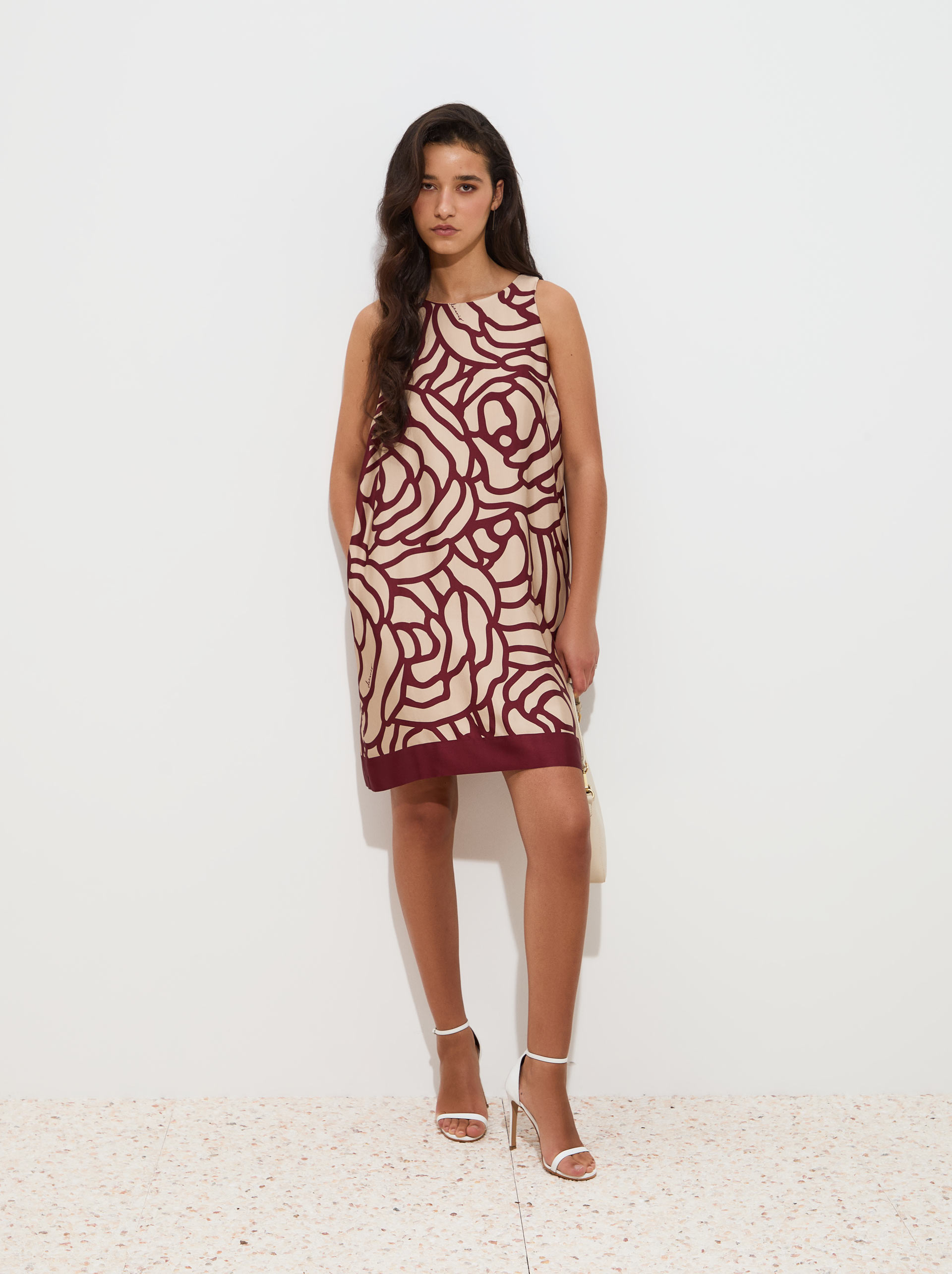 Vestido corto estampado