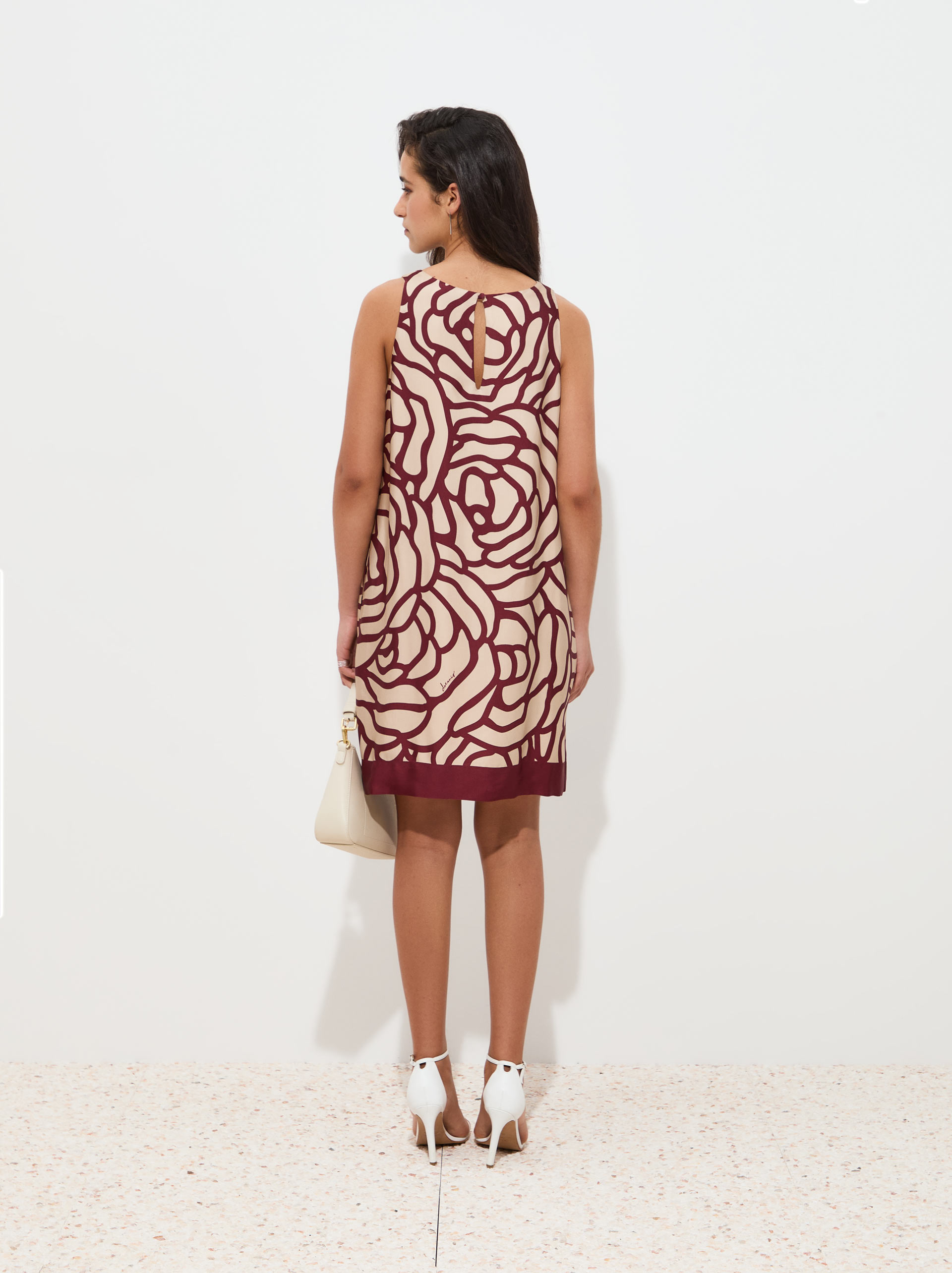 Vestido corto estampado